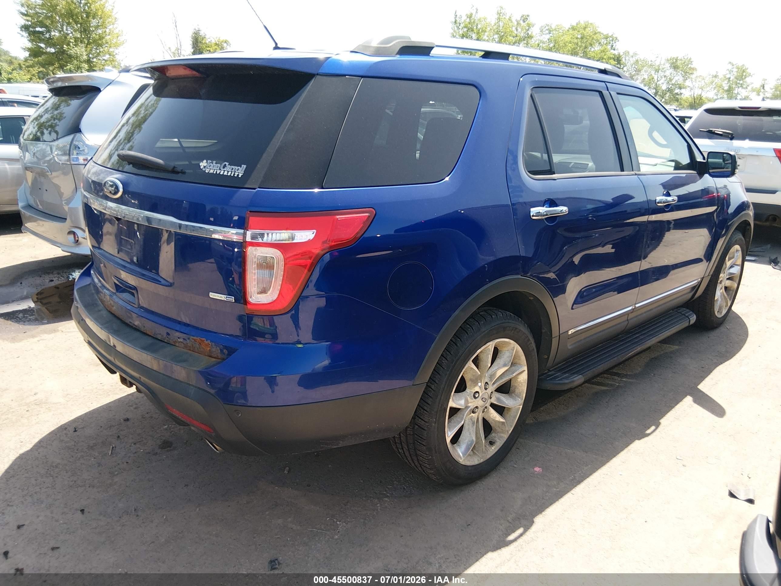 2013 Ford Explorer Xlt Blue vin: 1FM5K8D85DGA40873