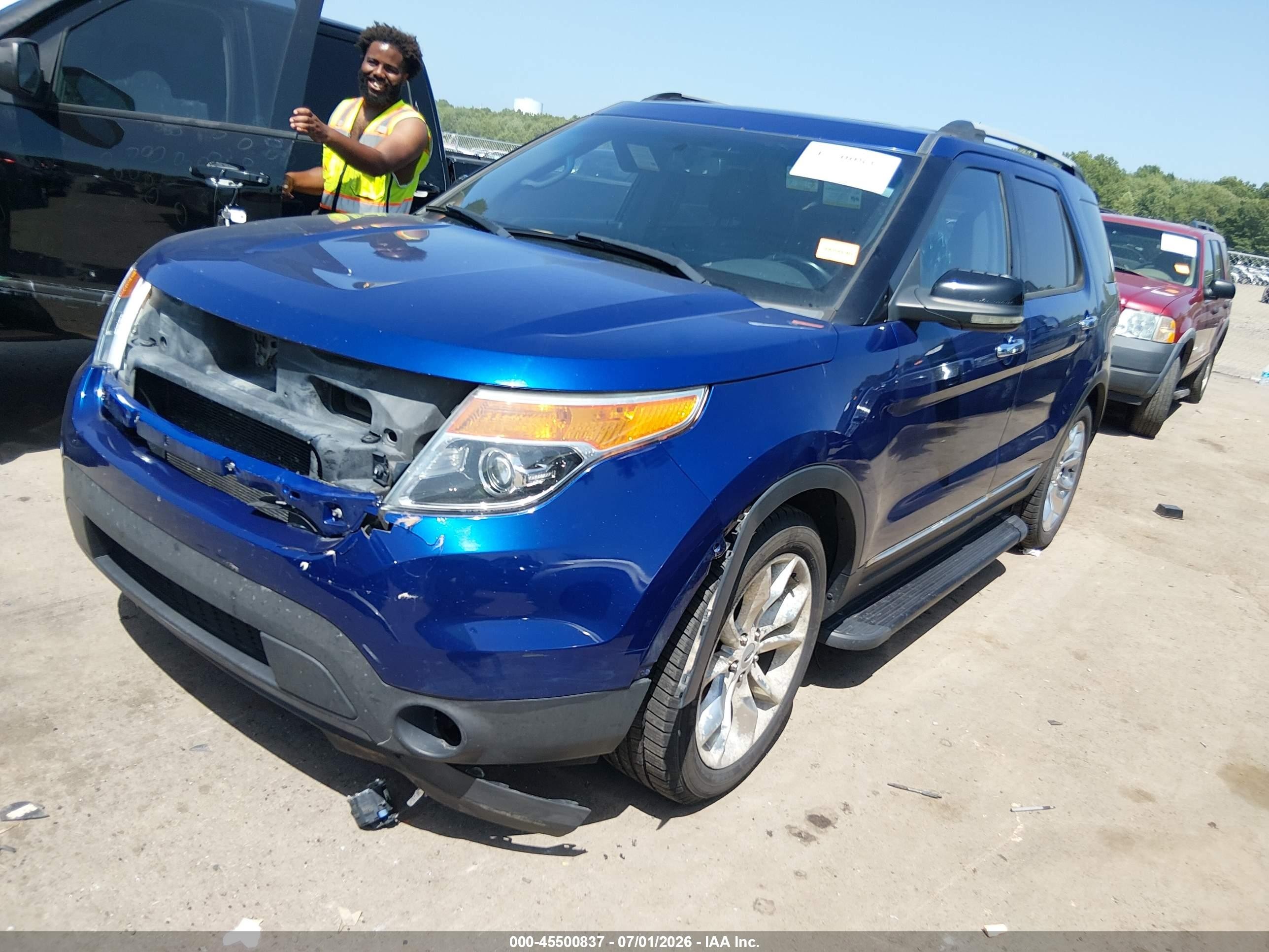 2013 Ford Explorer Xlt Blue vin: 1FM5K8D85DGA40873