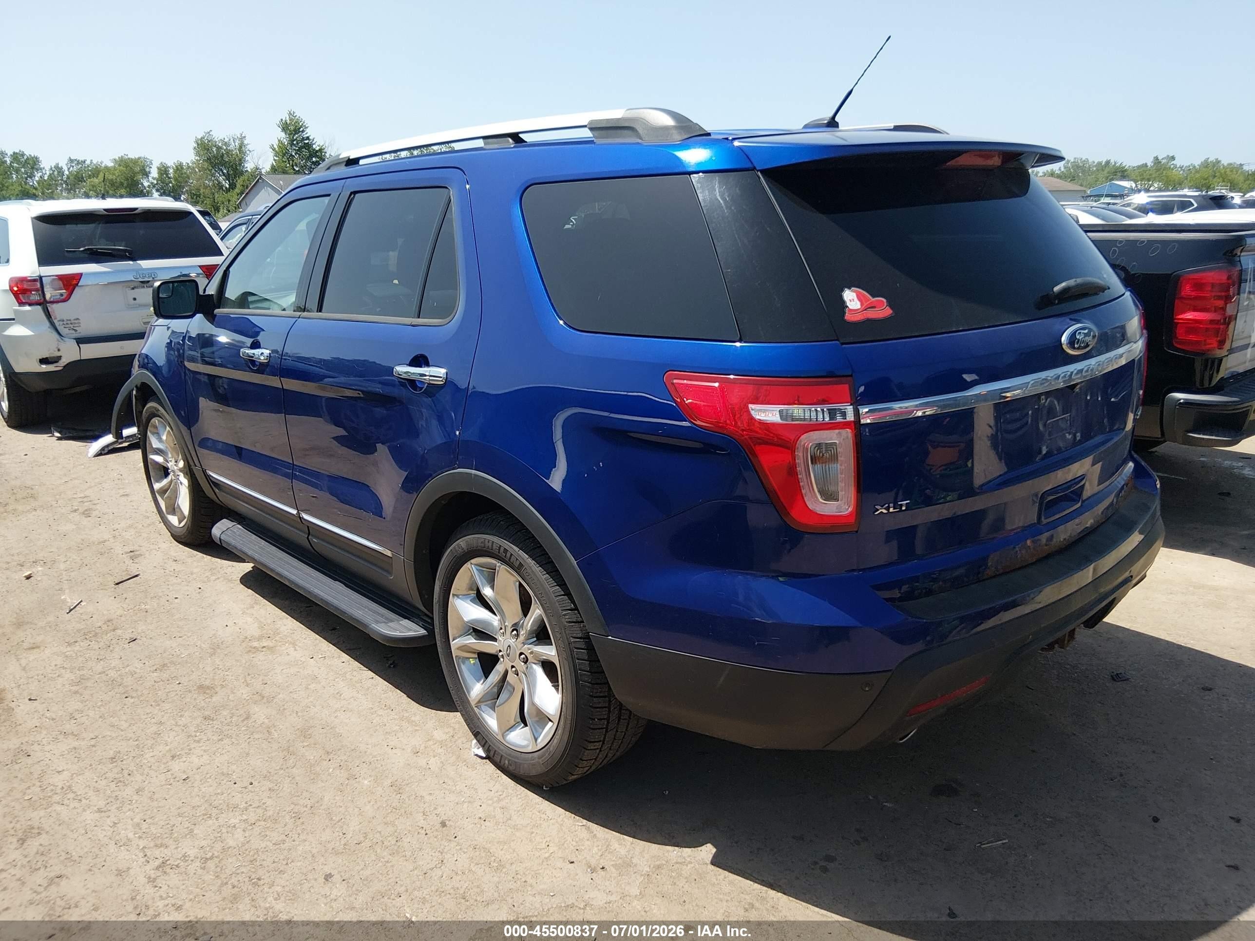 2013 Ford Explorer Xlt Blue vin: 1FM5K8D85DGA40873