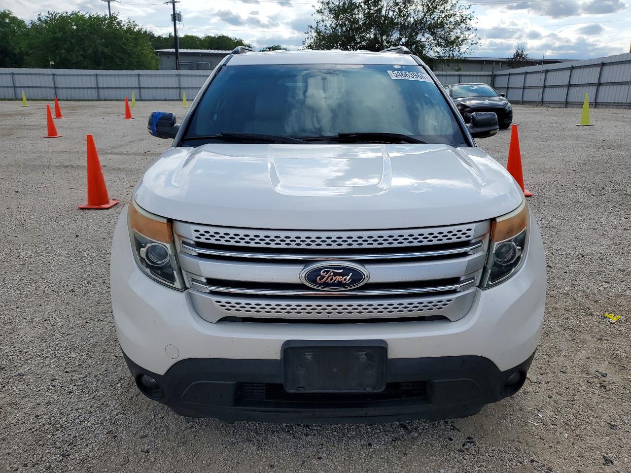 2013 Ford Explorer Xlt White vin: 1FM5K8D85DGA50660