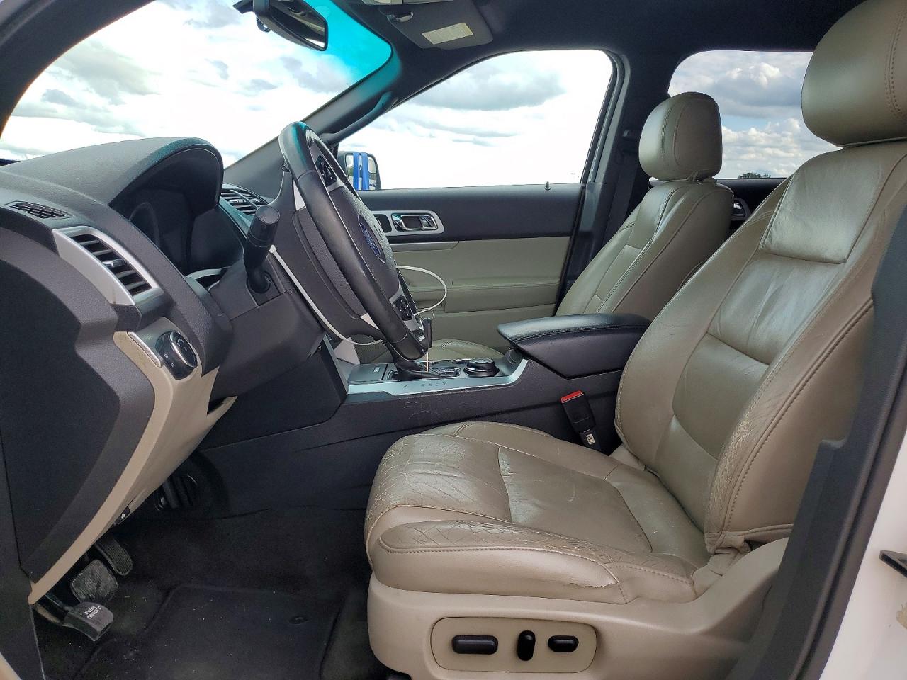 2013 Ford Explorer Xlt White vin: 1FM5K8D85DGA50660