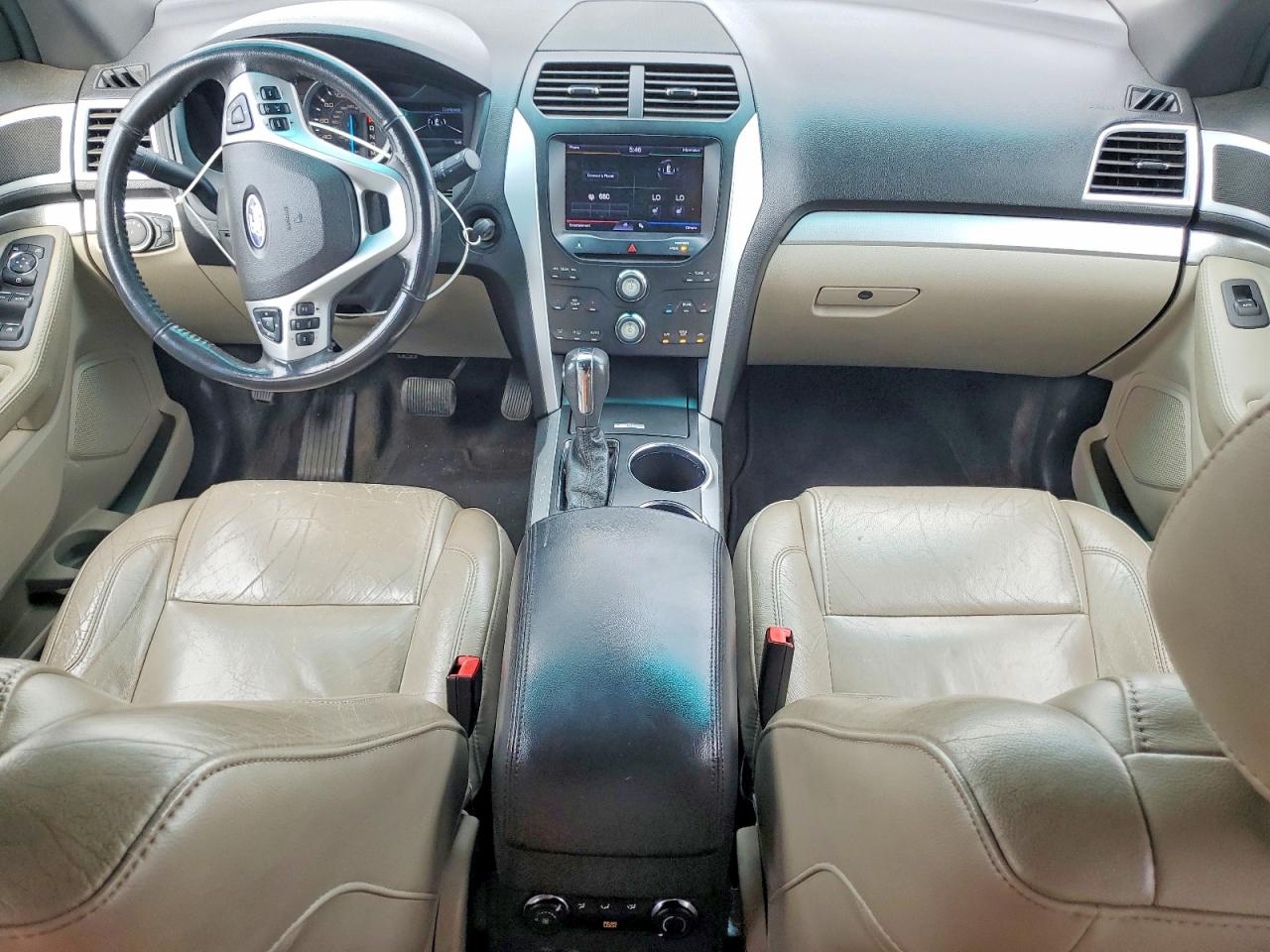 2013 Ford Explorer Xlt White vin: 1FM5K8D85DGA50660