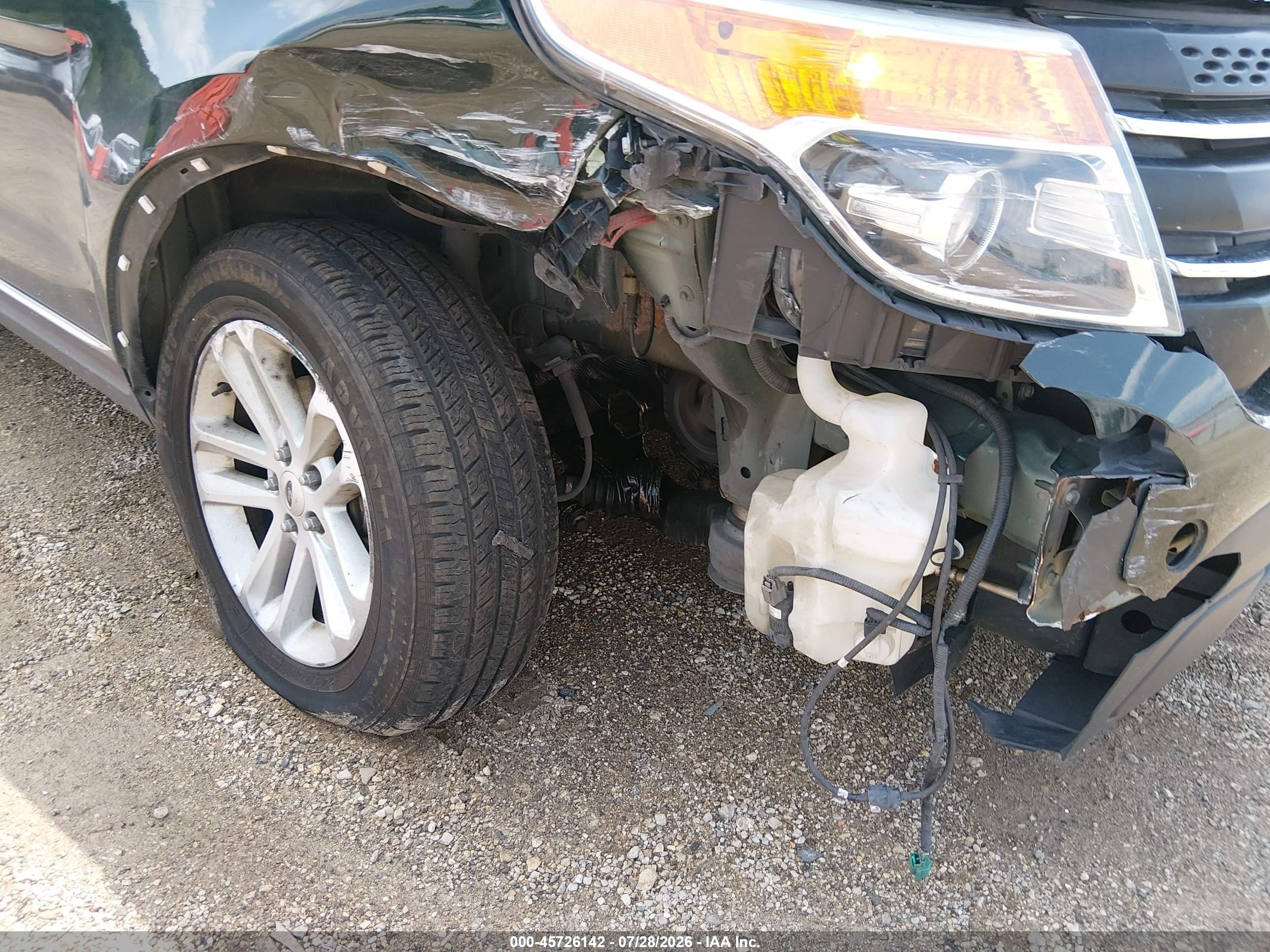 2013 Ford Explorer Xlt Green vin: 1FM5K8D85DGA91094