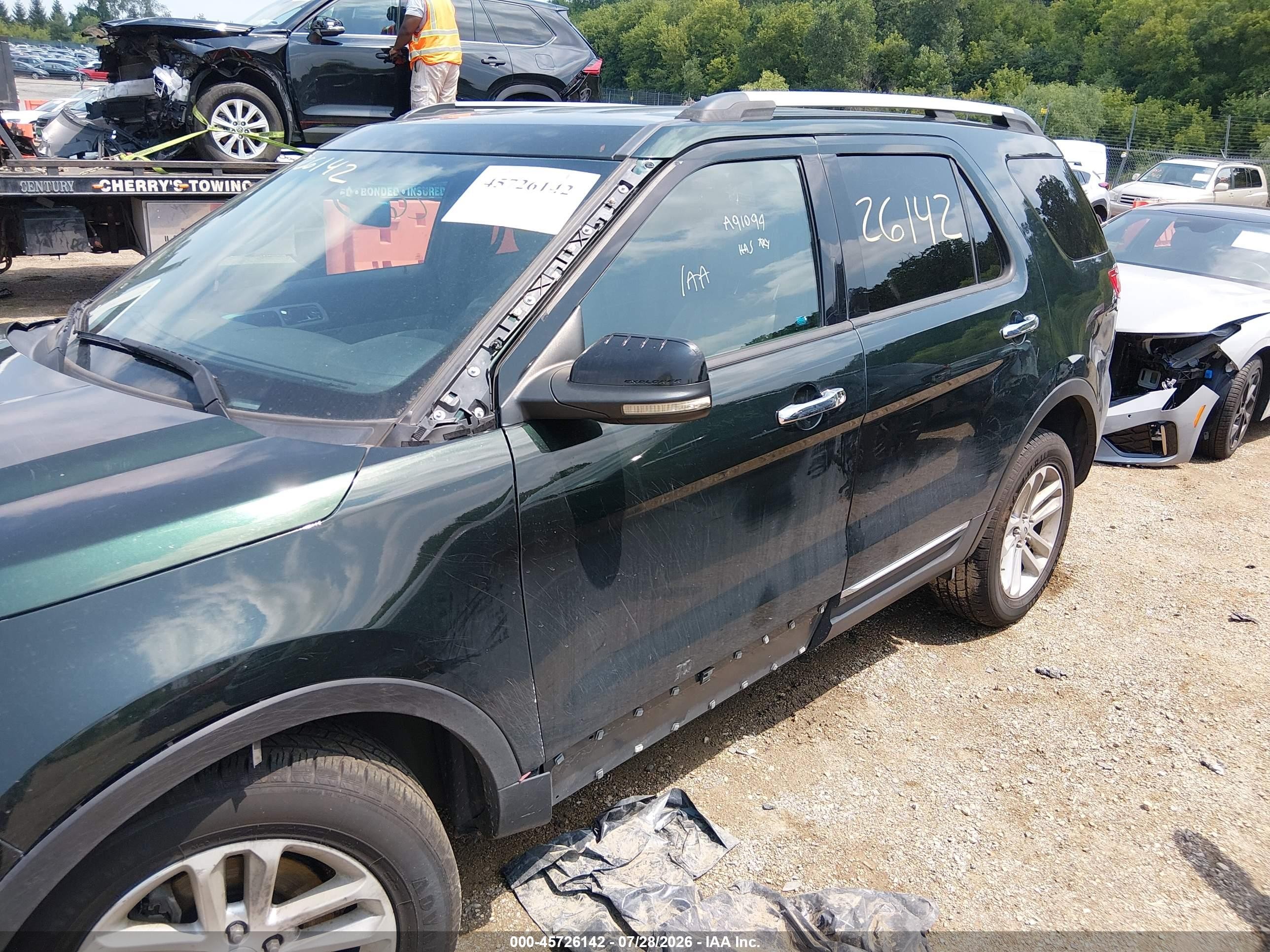 2013 Ford Explorer Xlt Green vin: 1FM5K8D85DGA91094