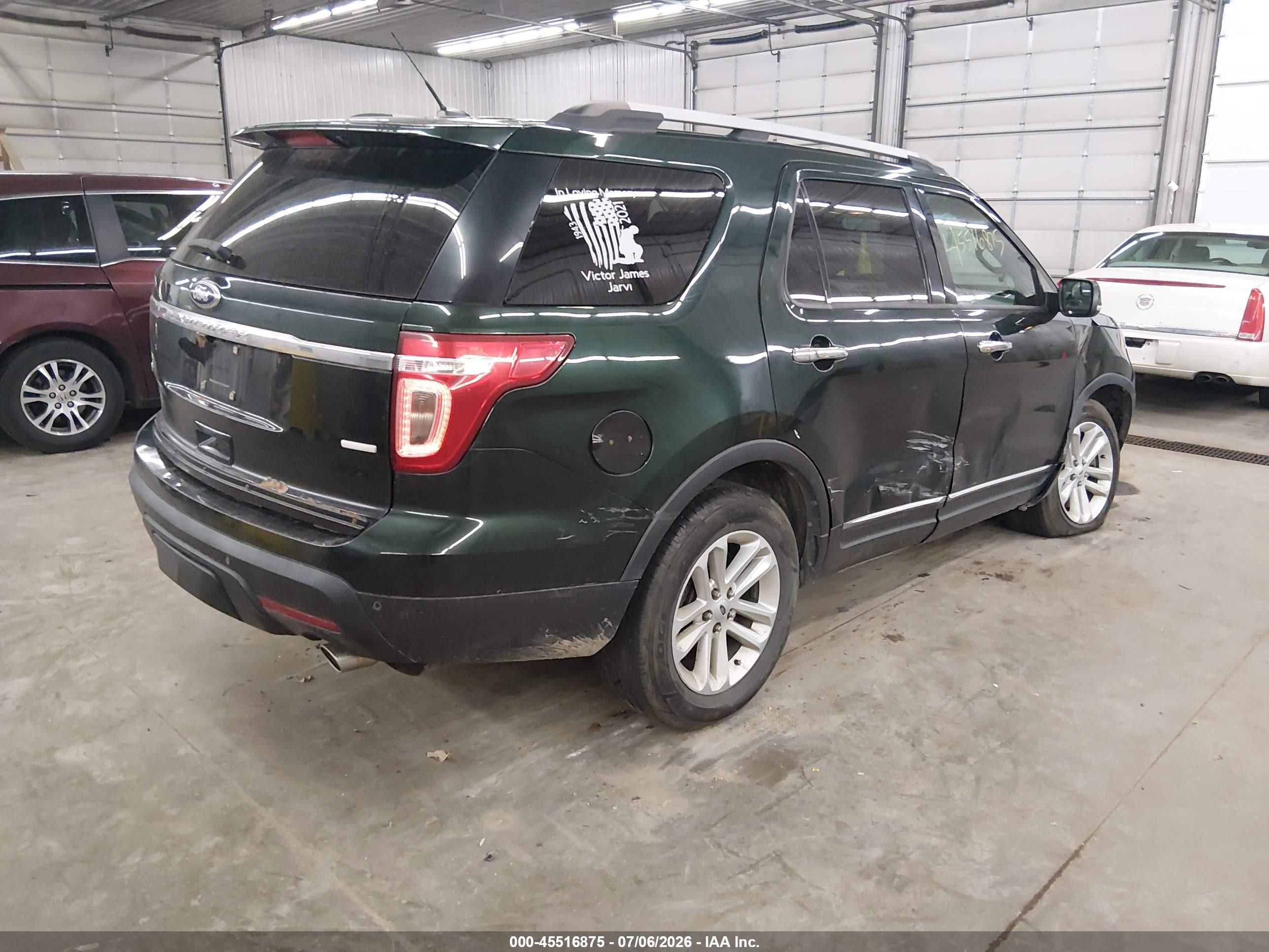 2013 Ford Explorer Xlt Зеленый vin: 1FM5K8D85DGB39855