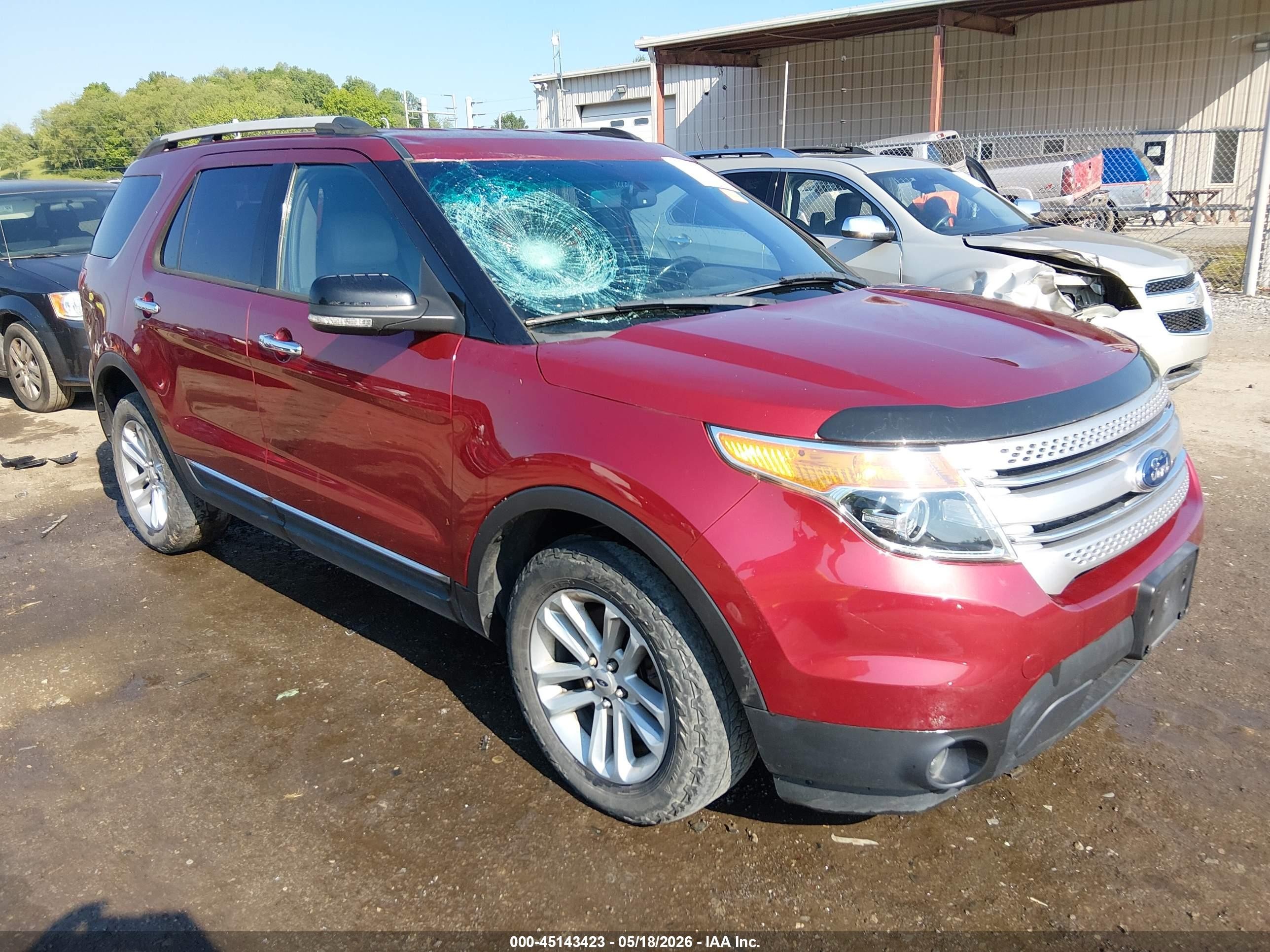 2013 Ford Explorer Xlt Maroon vin: 1FM5K8D85DGB61693
