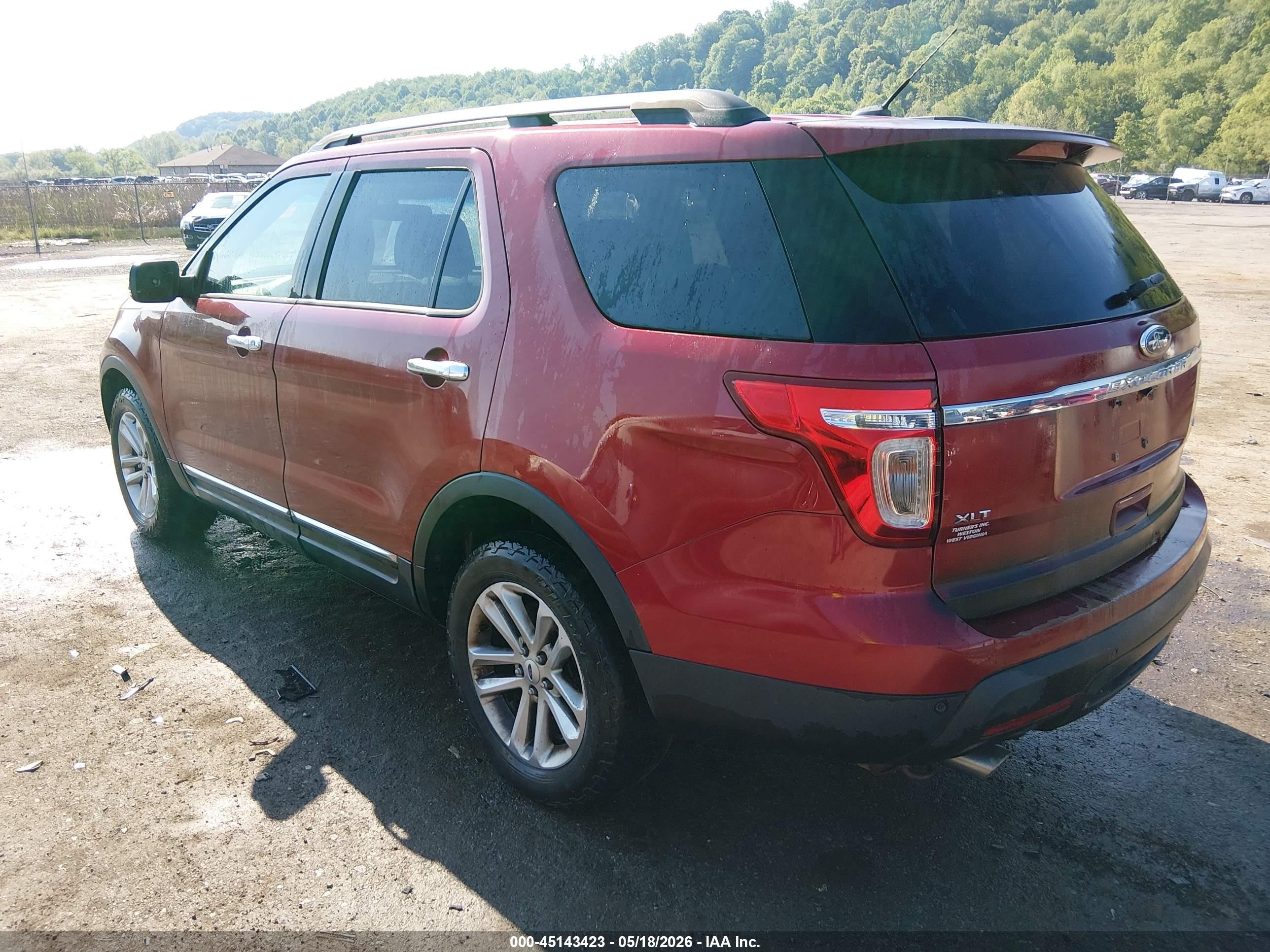 2013 Ford Explorer Xlt Maroon vin: 1FM5K8D85DGB61693
