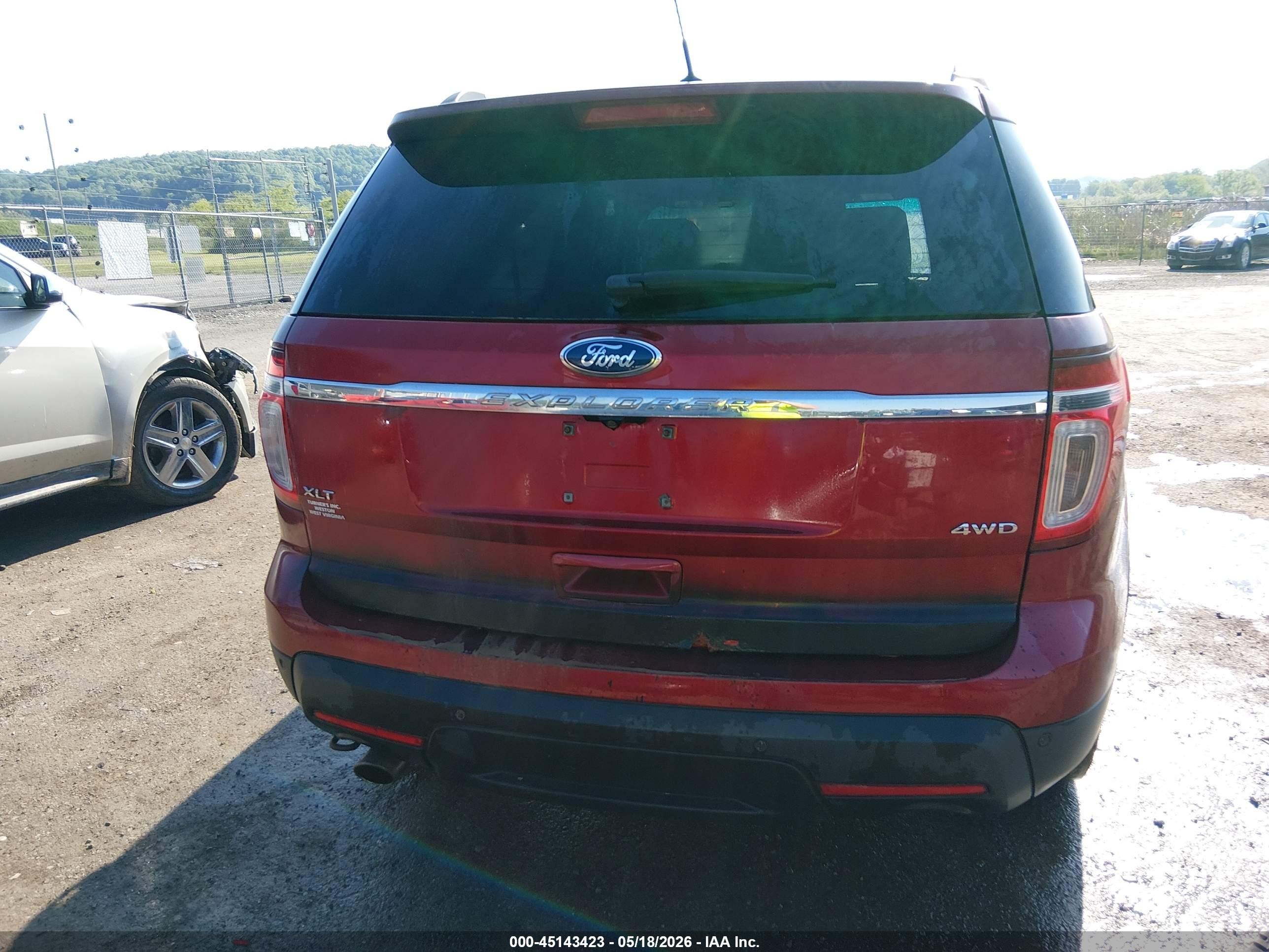 2013 Ford Explorer Xlt Maroon vin: 1FM5K8D85DGB61693