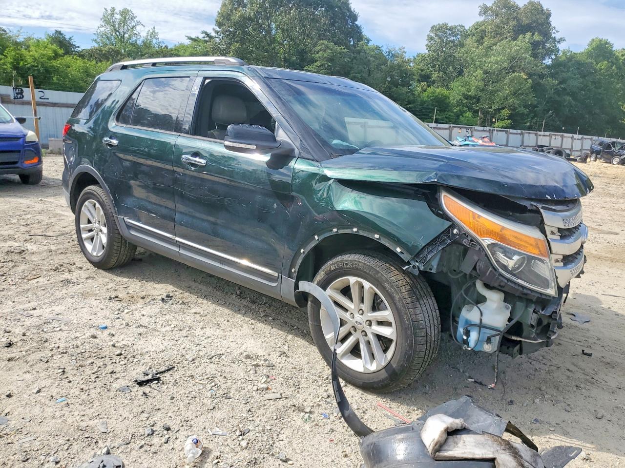 2013 Ford Explorer Xlt Green vin: 1FM5K8D85DGB81328