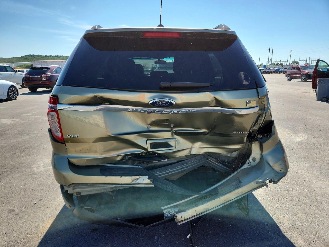 2013 Ford Explorer Xlt Green vin: 1FM5K8D85DGC02453