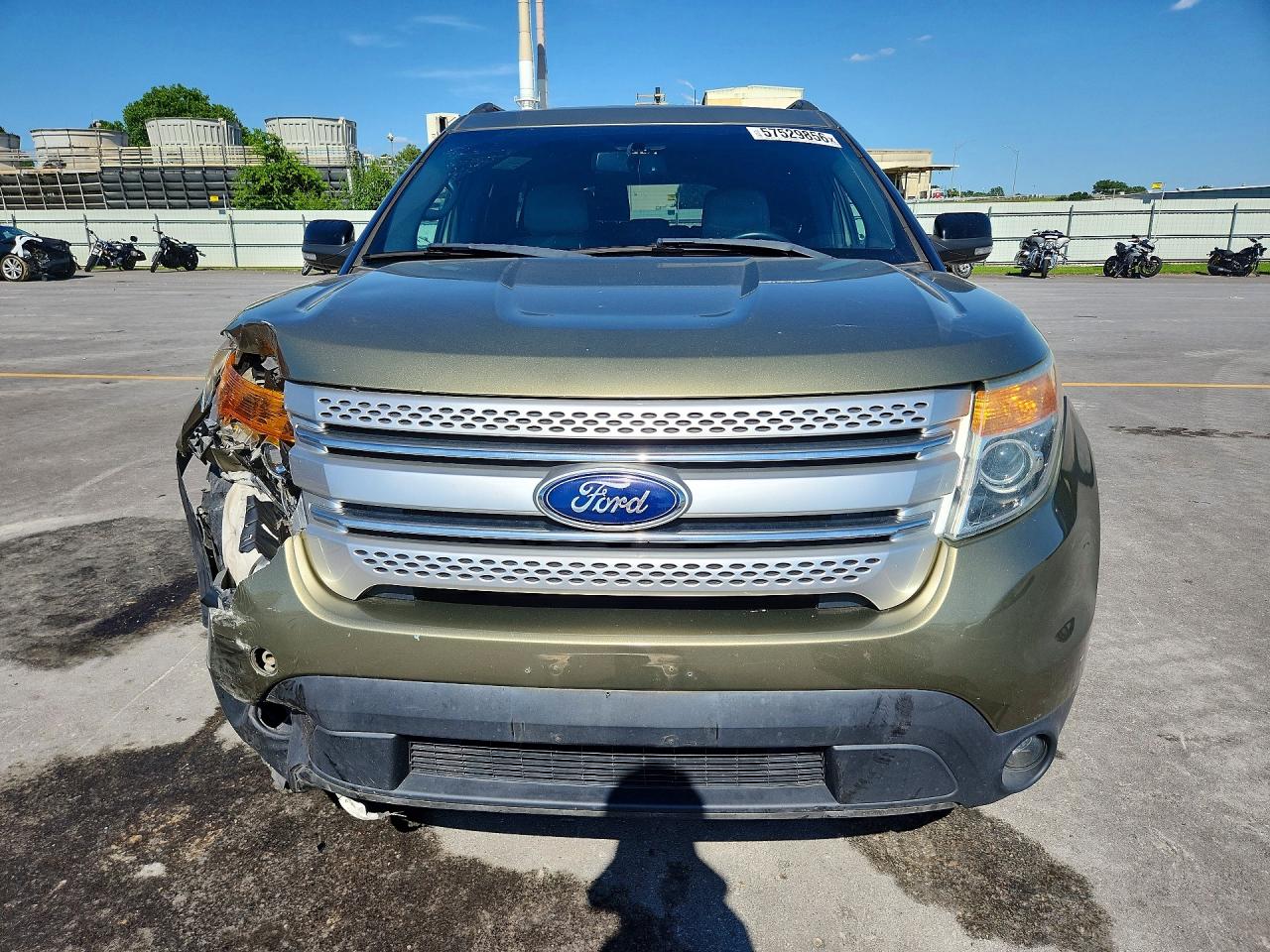 2013 Ford Explorer Xlt Green vin: 1FM5K8D85DGC02453