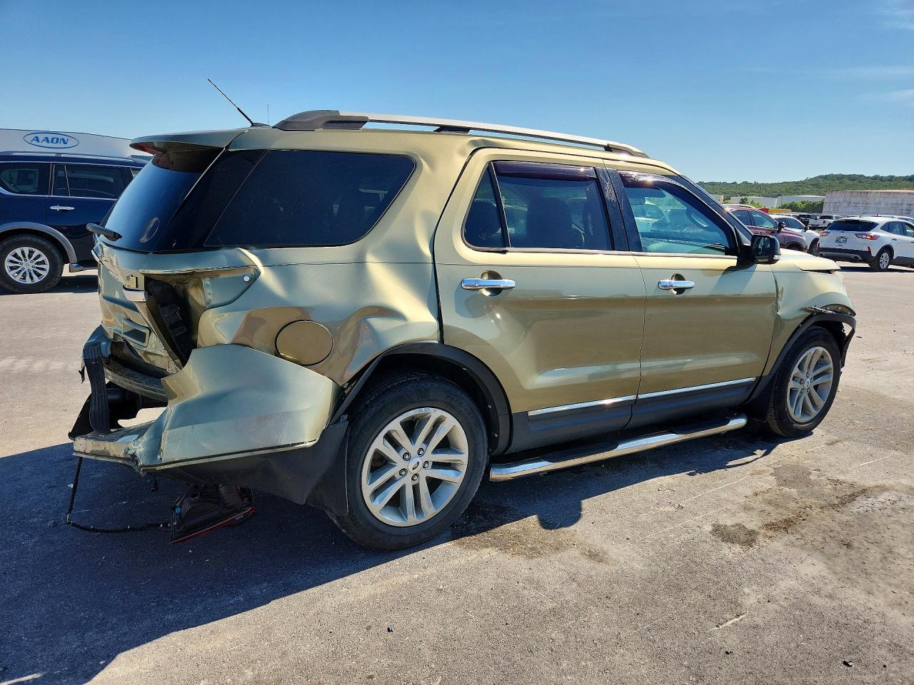 2013 Ford Explorer Xlt Green vin: 1FM5K8D85DGC02453
