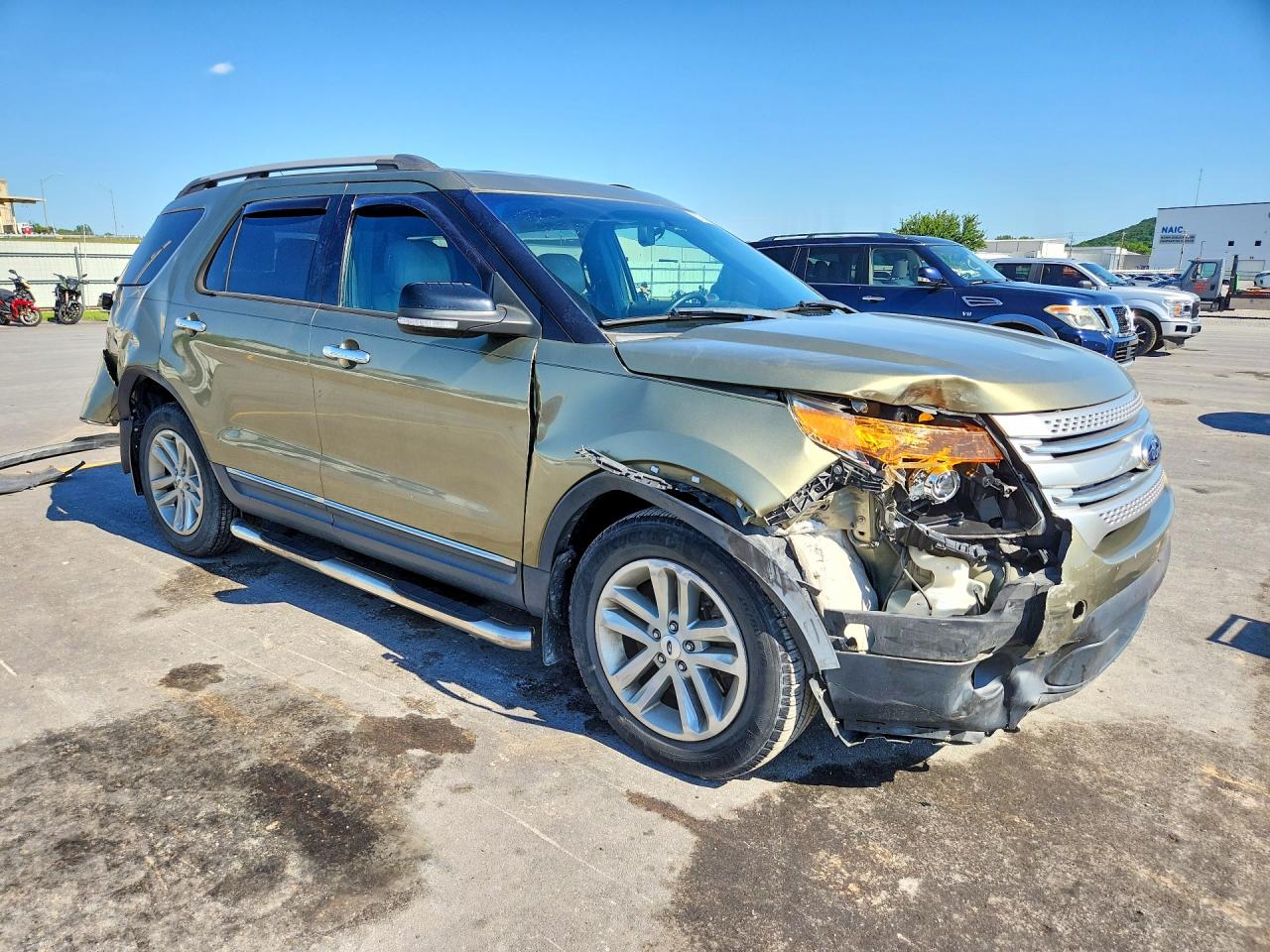 2013 Ford Explorer Xlt Green vin: 1FM5K8D85DGC02453
