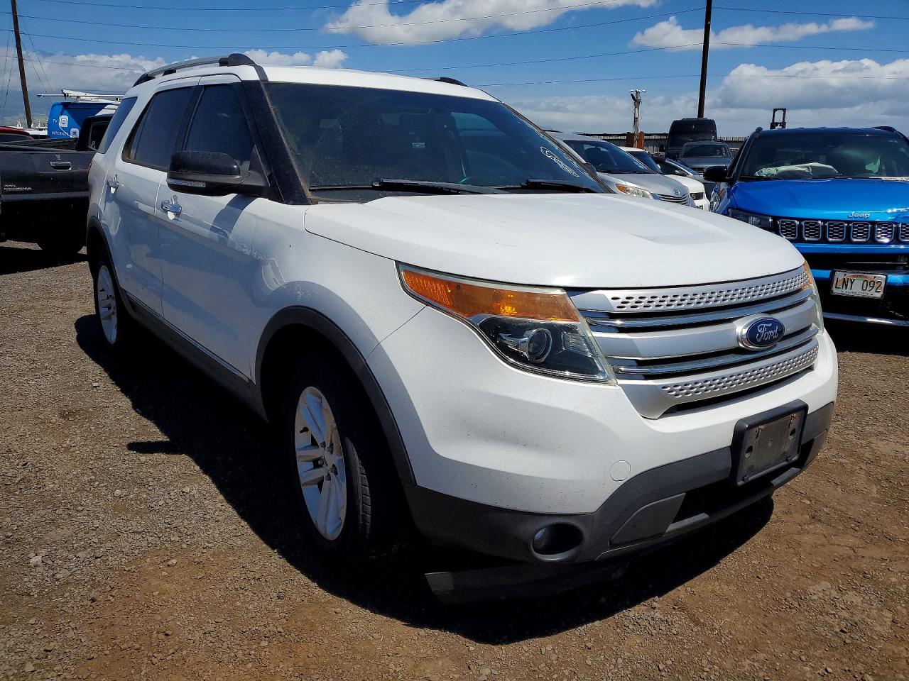 2013 Ford Explorer Xlt White vin: 1FM5K8D85DGC06292
