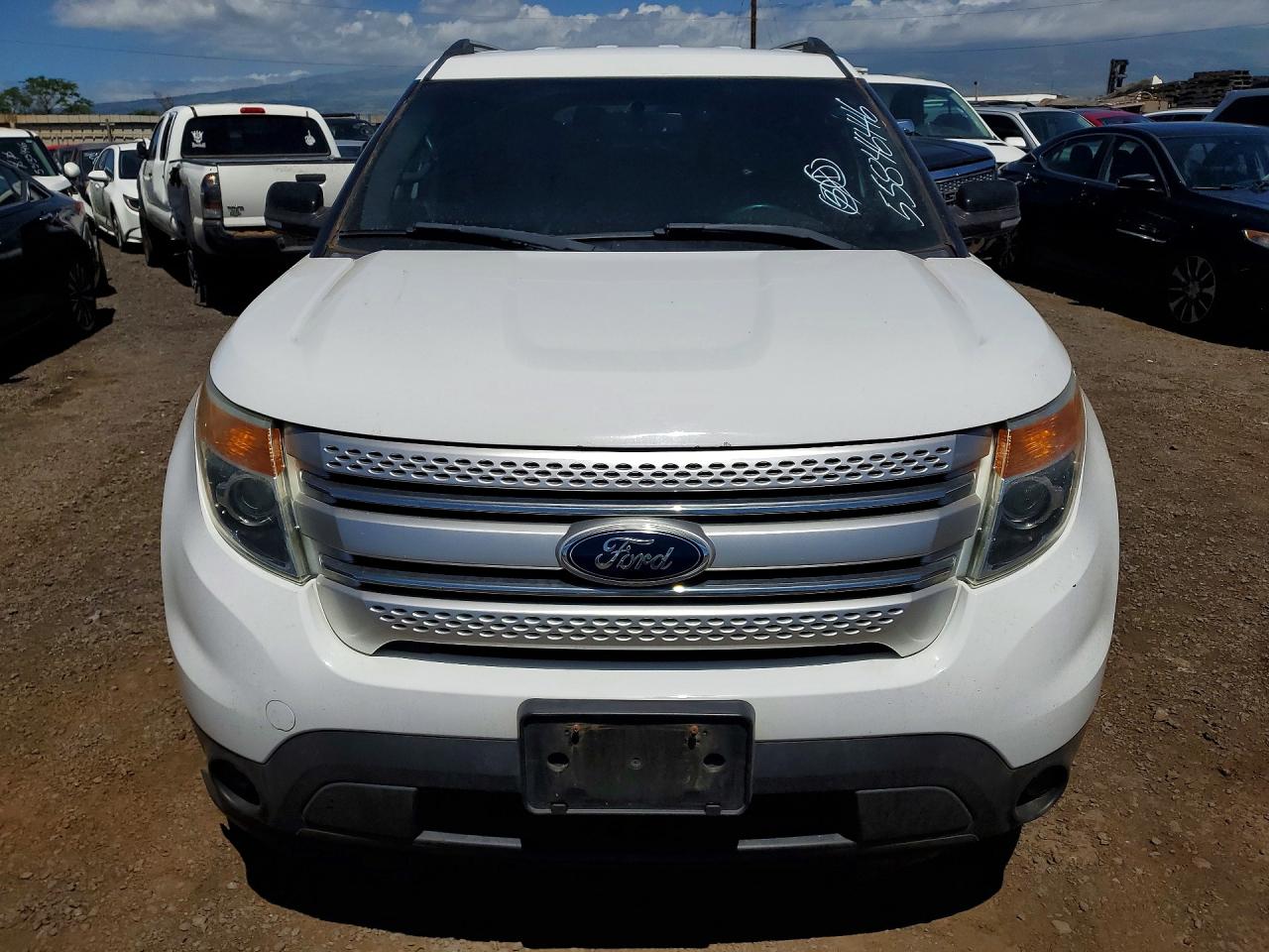 2013 Ford Explorer Xlt White vin: 1FM5K8D85DGC06292