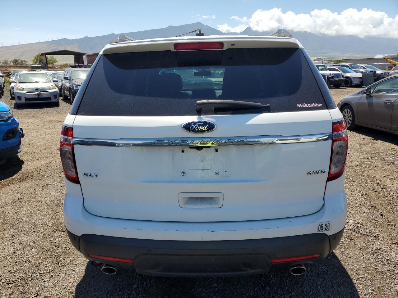 2013 Ford Explorer Xlt White vin: 1FM5K8D85DGC06292 Damage: Lift Gate, Multiple Scratches Heavy, 2