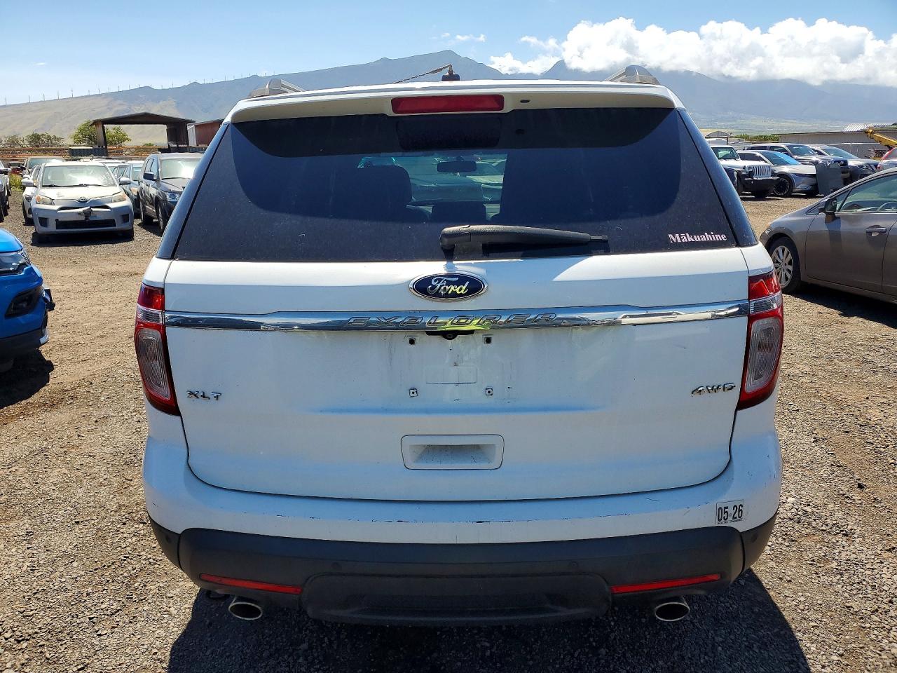 2013 Ford Explorer Xlt White vin: 1FM5K8D85DGC06292