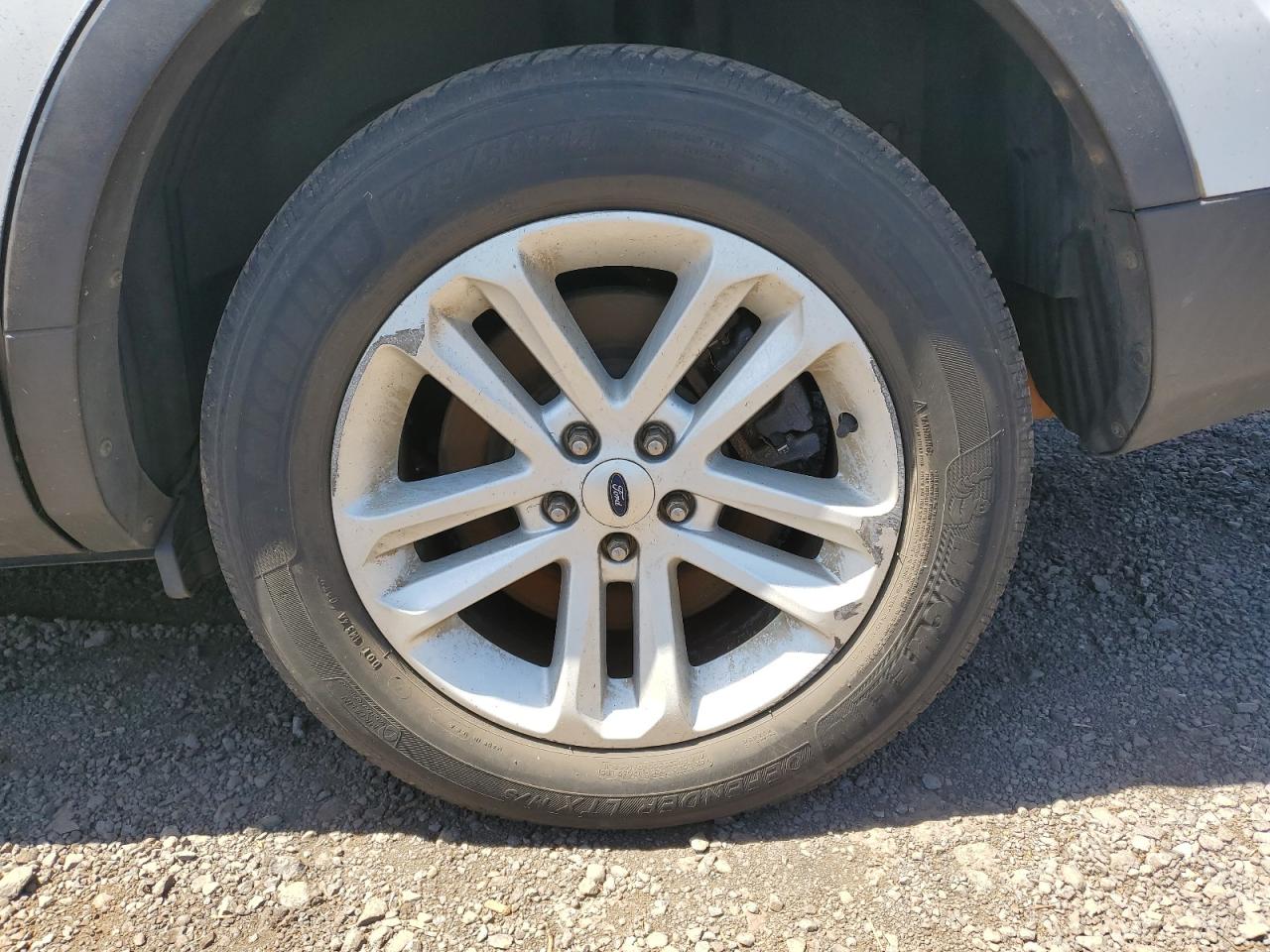 2013 Ford Explorer Xlt White vin: 1FM5K8D85DGC06292 Damage: Left Rear Wheel, Curb Rash, 9 To 10 Inches