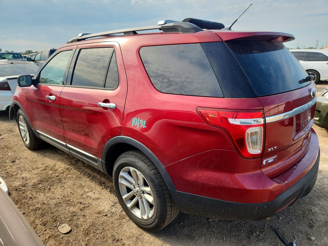 2013 Ford Explorer Xlt Burgundy vin: 1FM5K8D85DGC28731