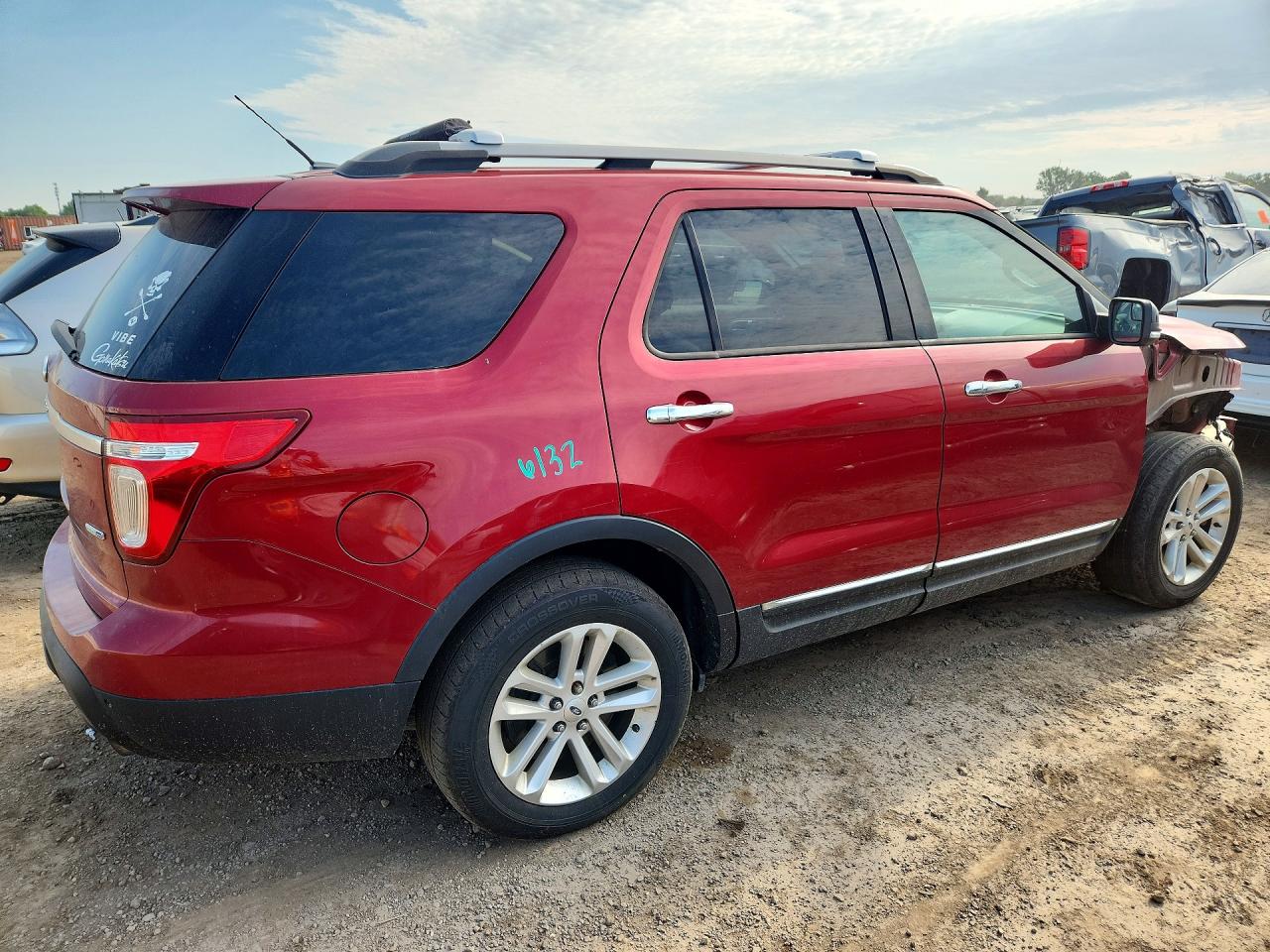 2013 Ford Explorer Xlt Burgundy vin: 1FM5K8D85DGC28731