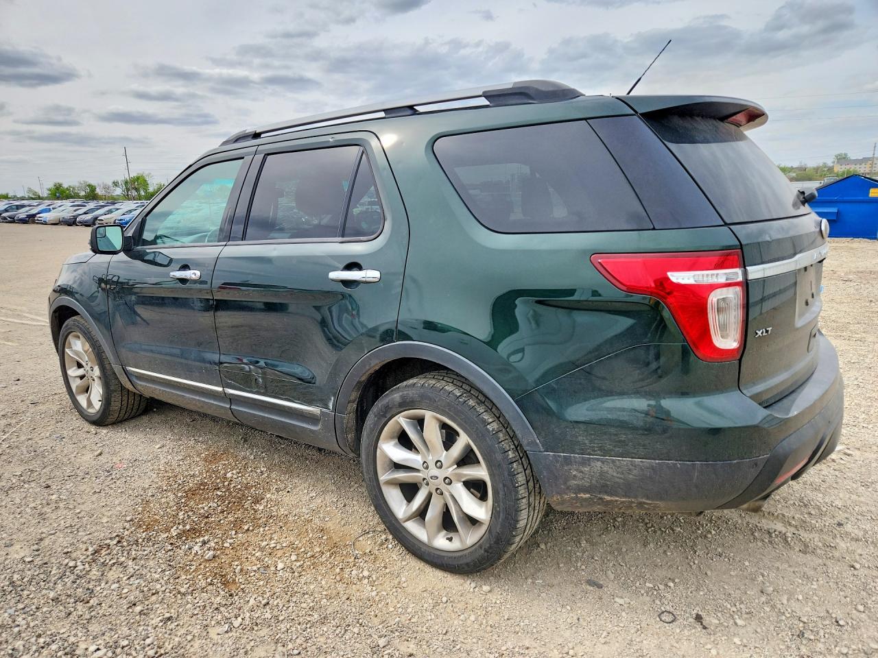 2013 Ford Explorer Xlt Green vin: 1FM5K8D85DGC48199