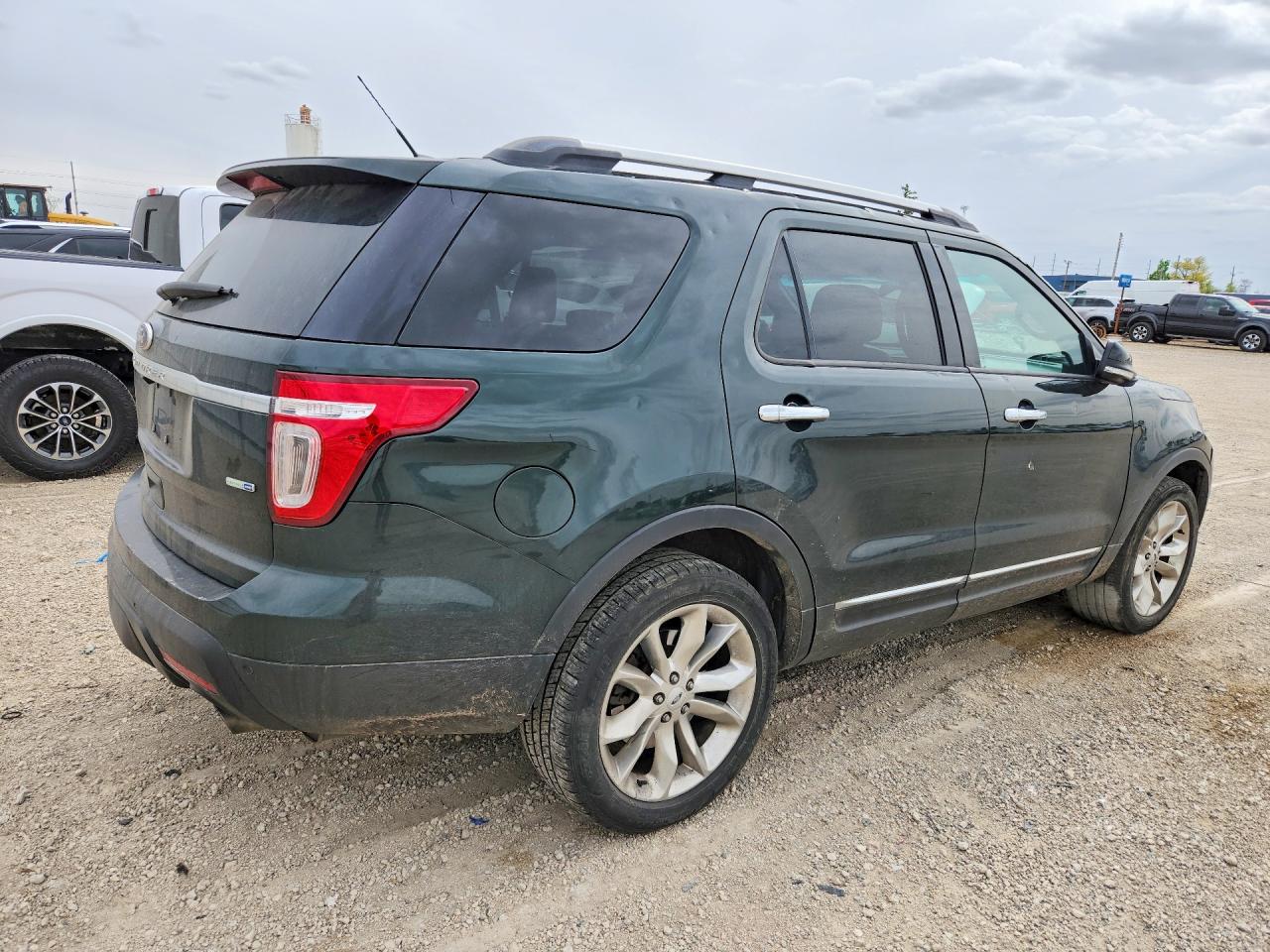 2013 Ford Explorer Xlt Green vin: 1FM5K8D85DGC48199