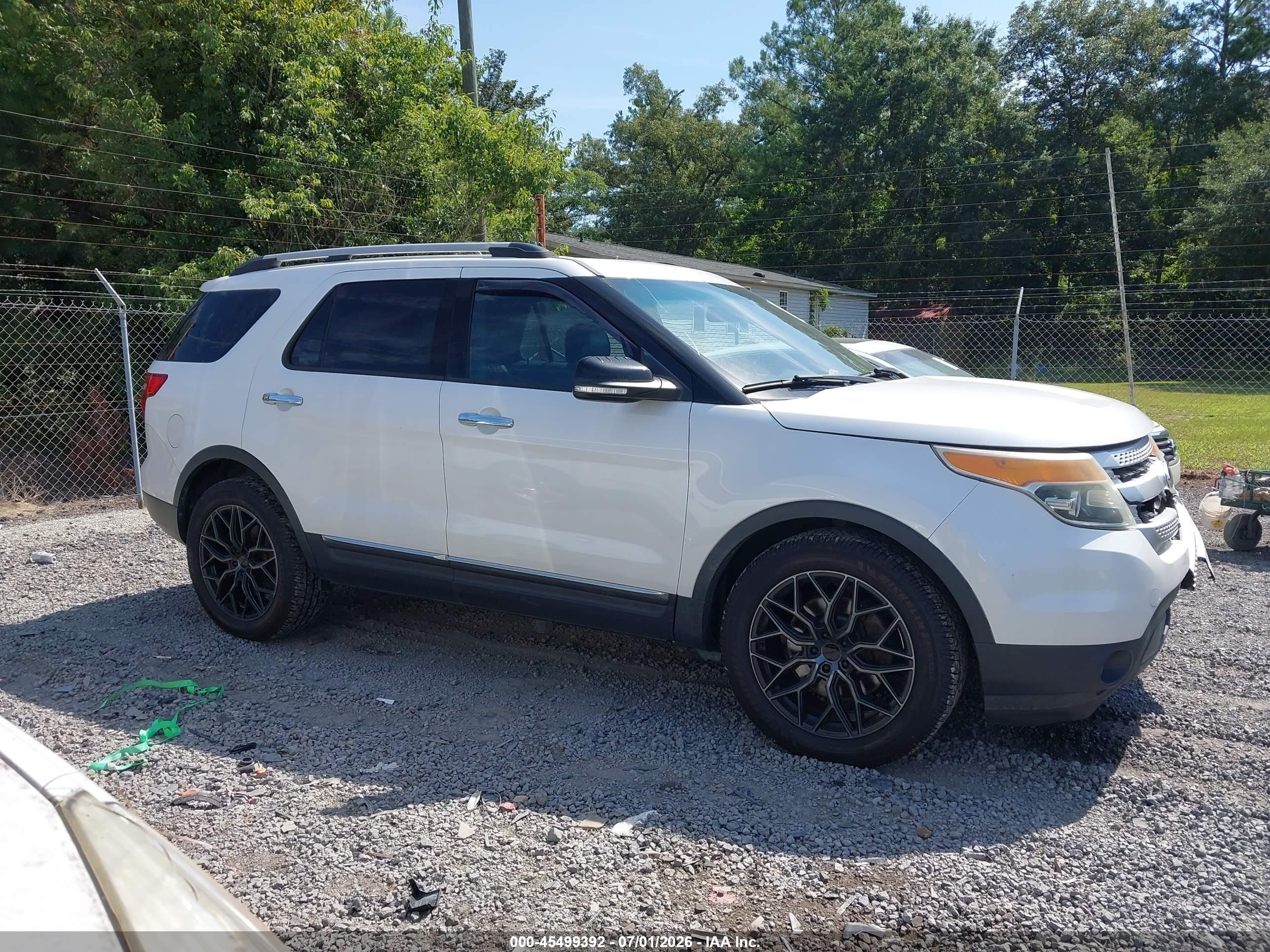 2013 Ford Explorer Xlt White vin: 1FM5K8D85DGC76228