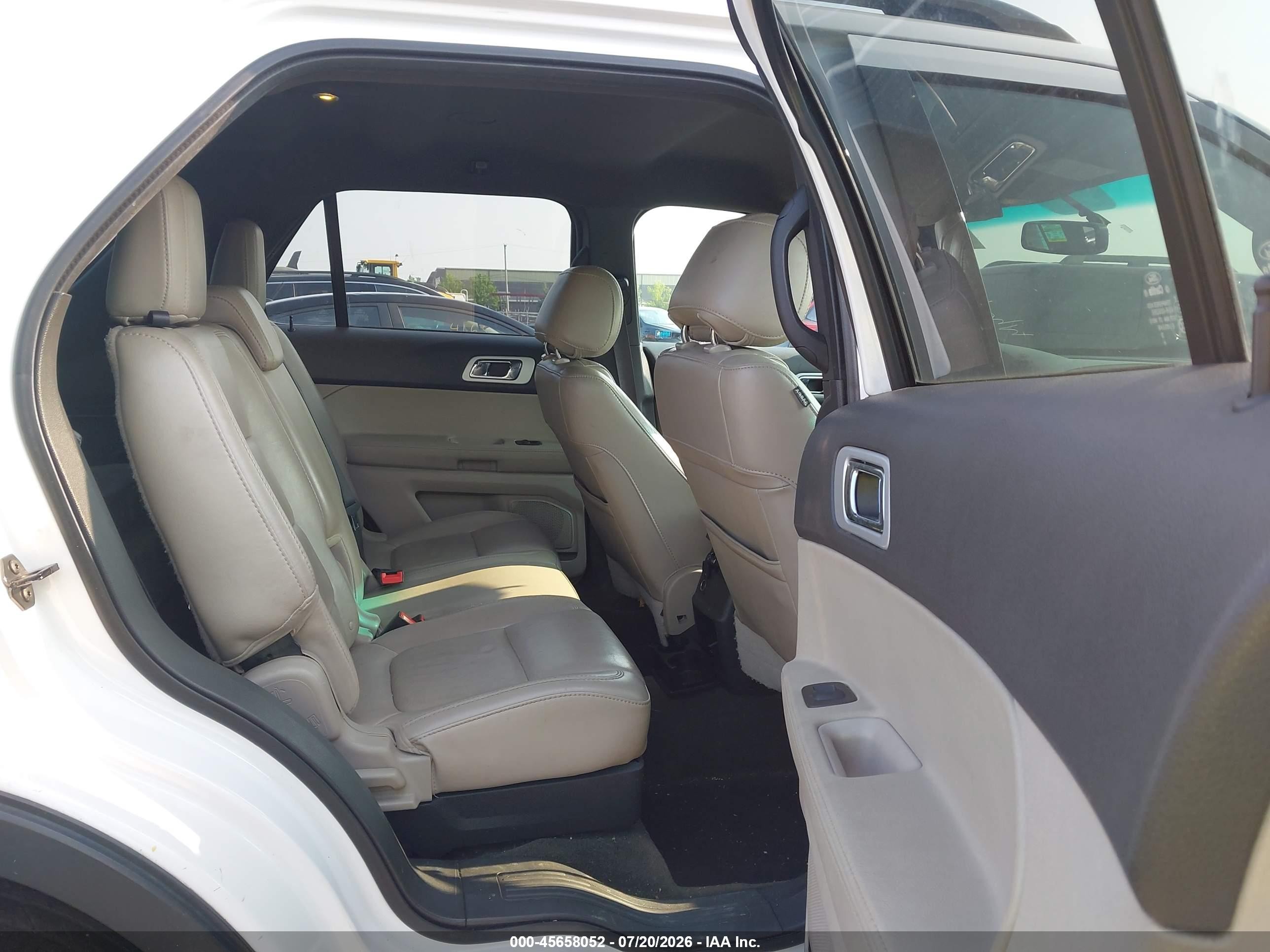 2013 Ford Explorer Xlt White vin: 1FM5K8D85DGC78660