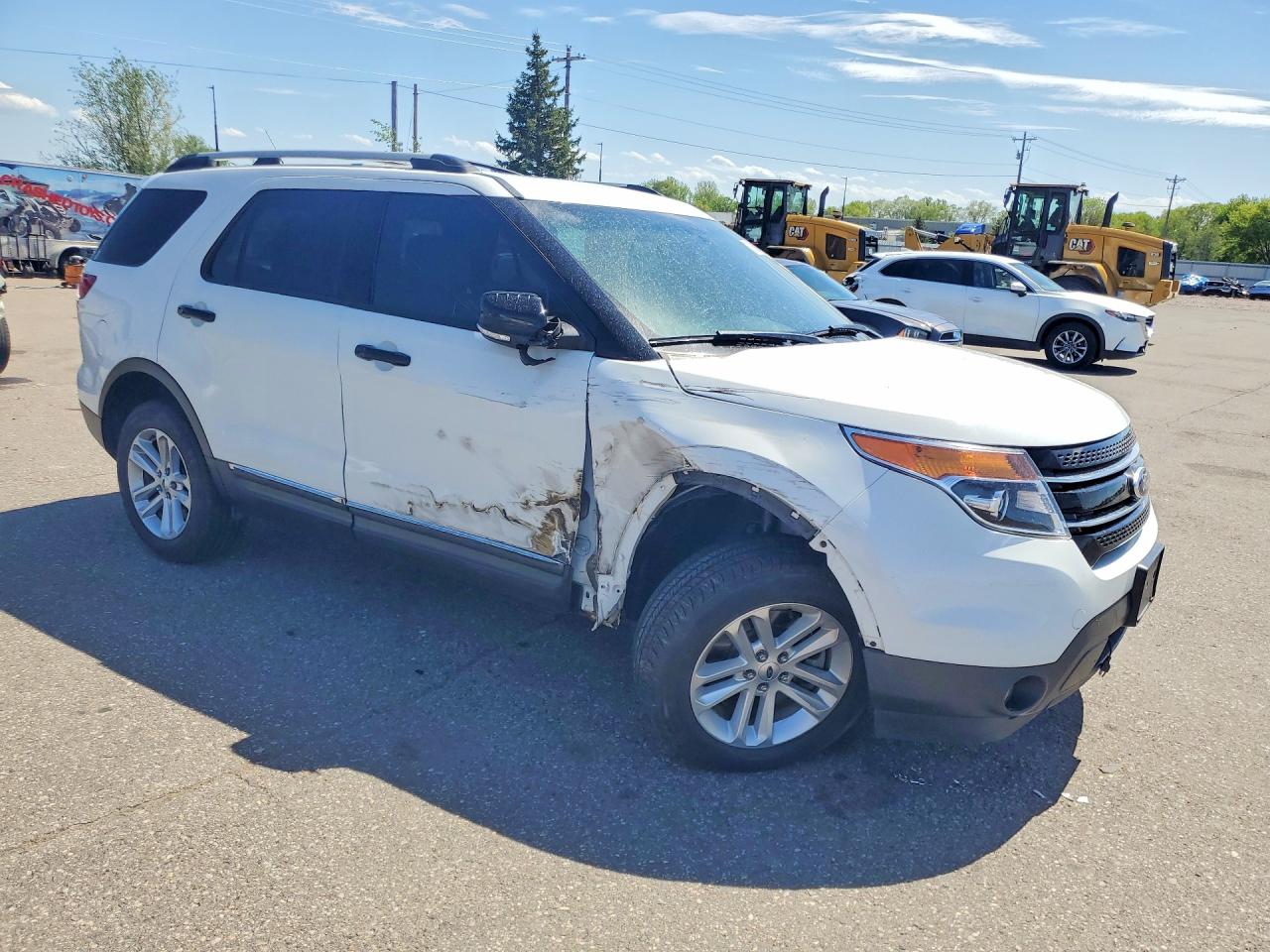 2014 Ford Explorer Xlt White vin: 1FM5K8D85EGB28159