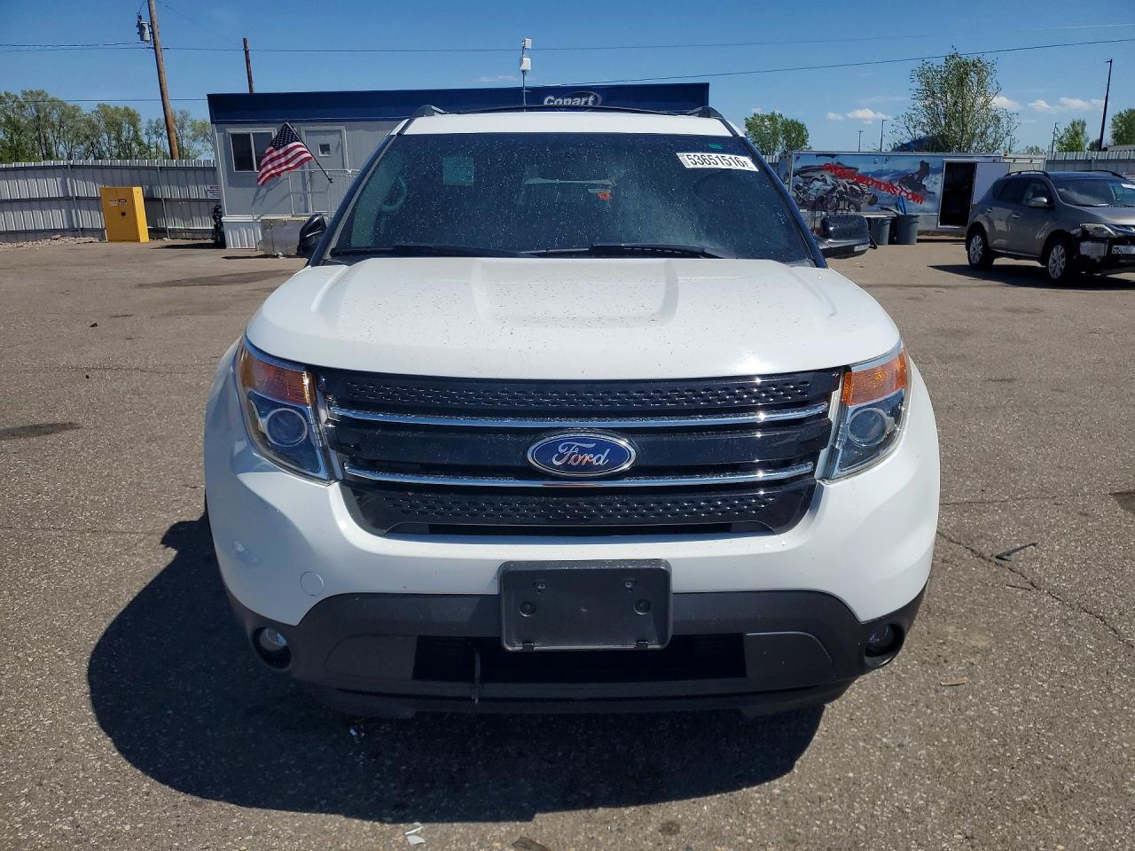 2014 Ford Explorer Xlt White vin: 1FM5K8D85EGB28159