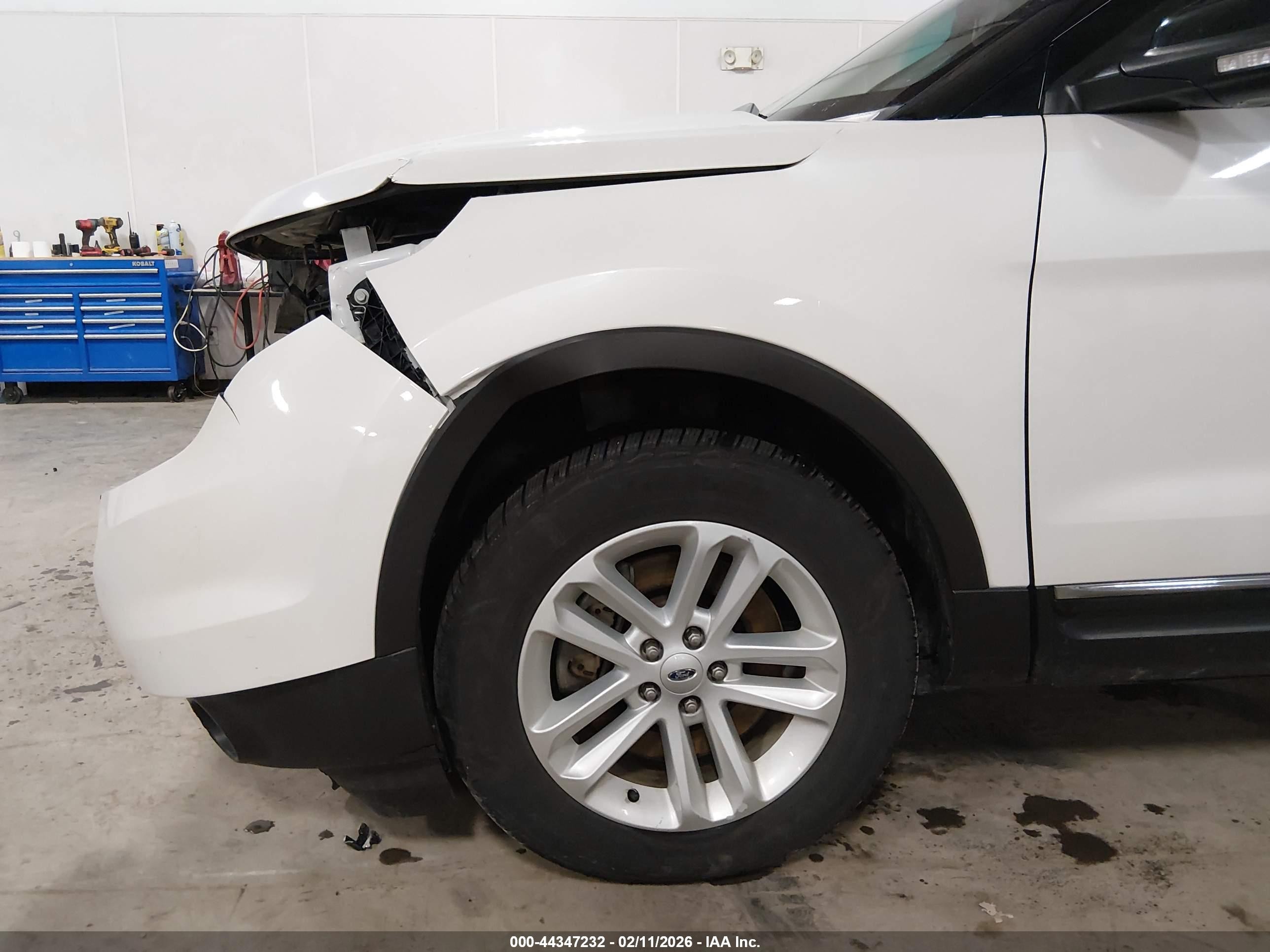 2014 Ford Explorer Xlt White vin: 1FM5K8D85EGB36312