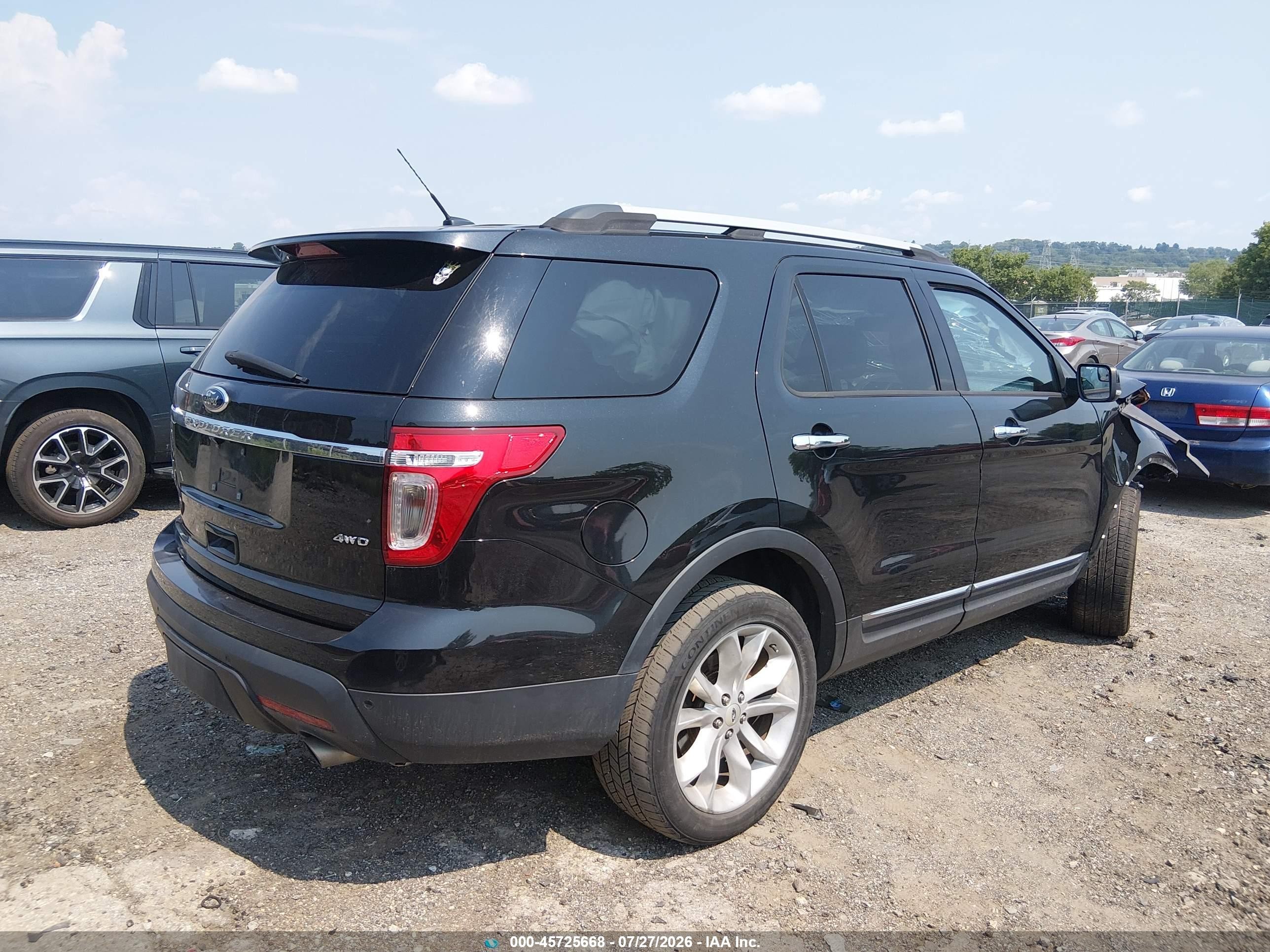 2014 Ford Explorer Xlt Black vin: 1FM5K8D85EGC43991