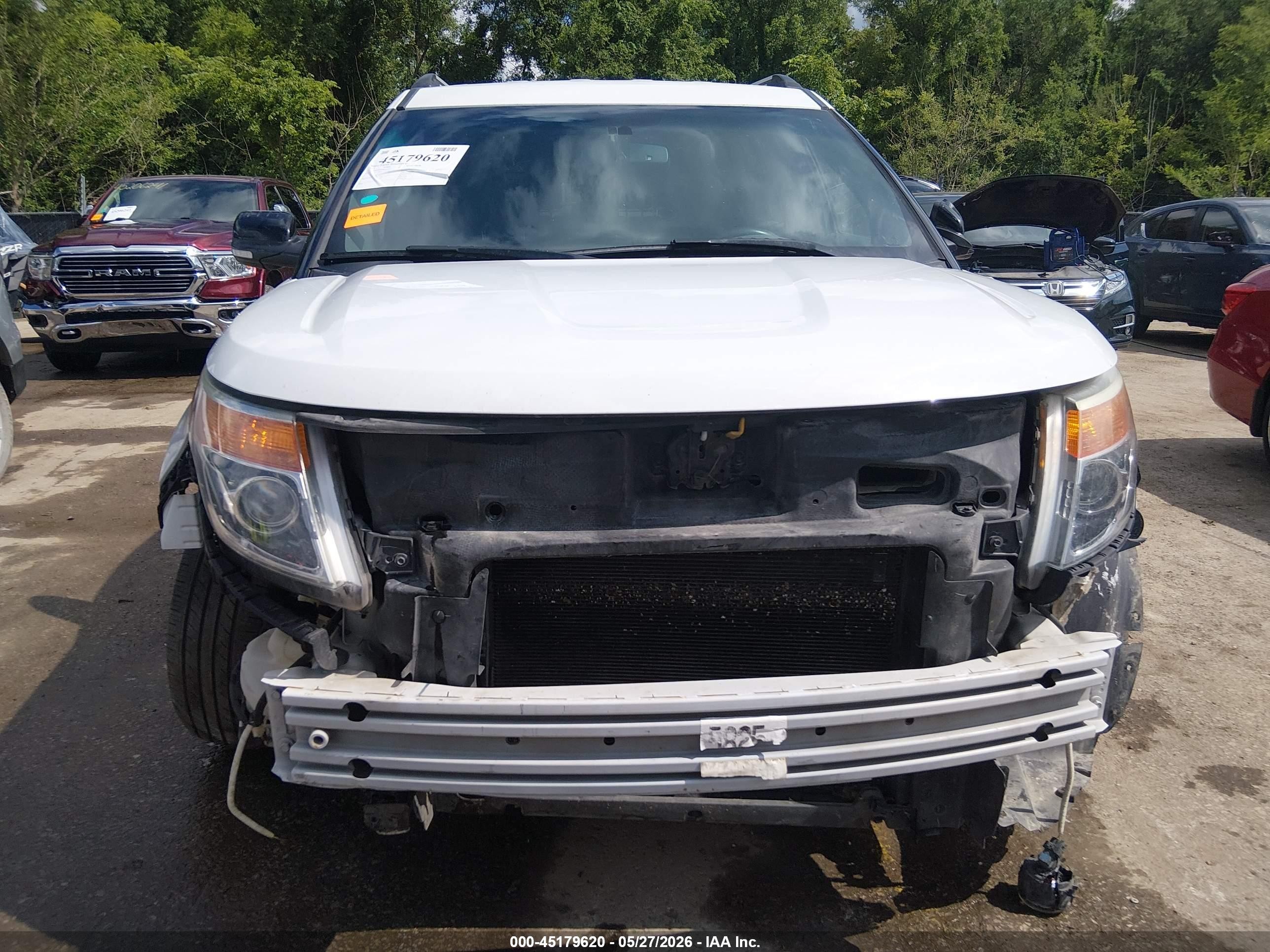 2015 Ford Explorer Xlt White vin: 1FM5K8D85FGA21985