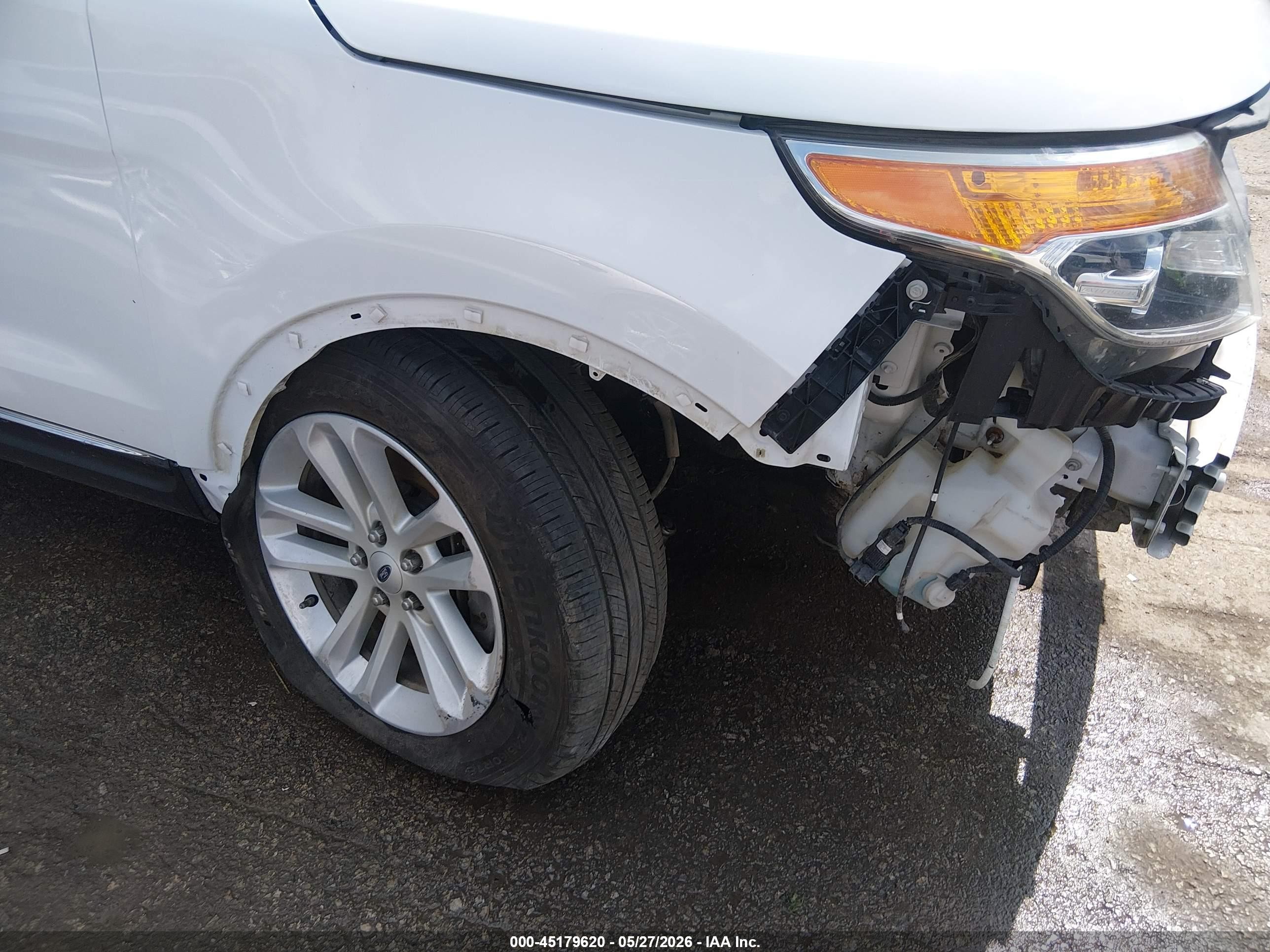2015 Ford Explorer Xlt White vin: 1FM5K8D85FGA21985