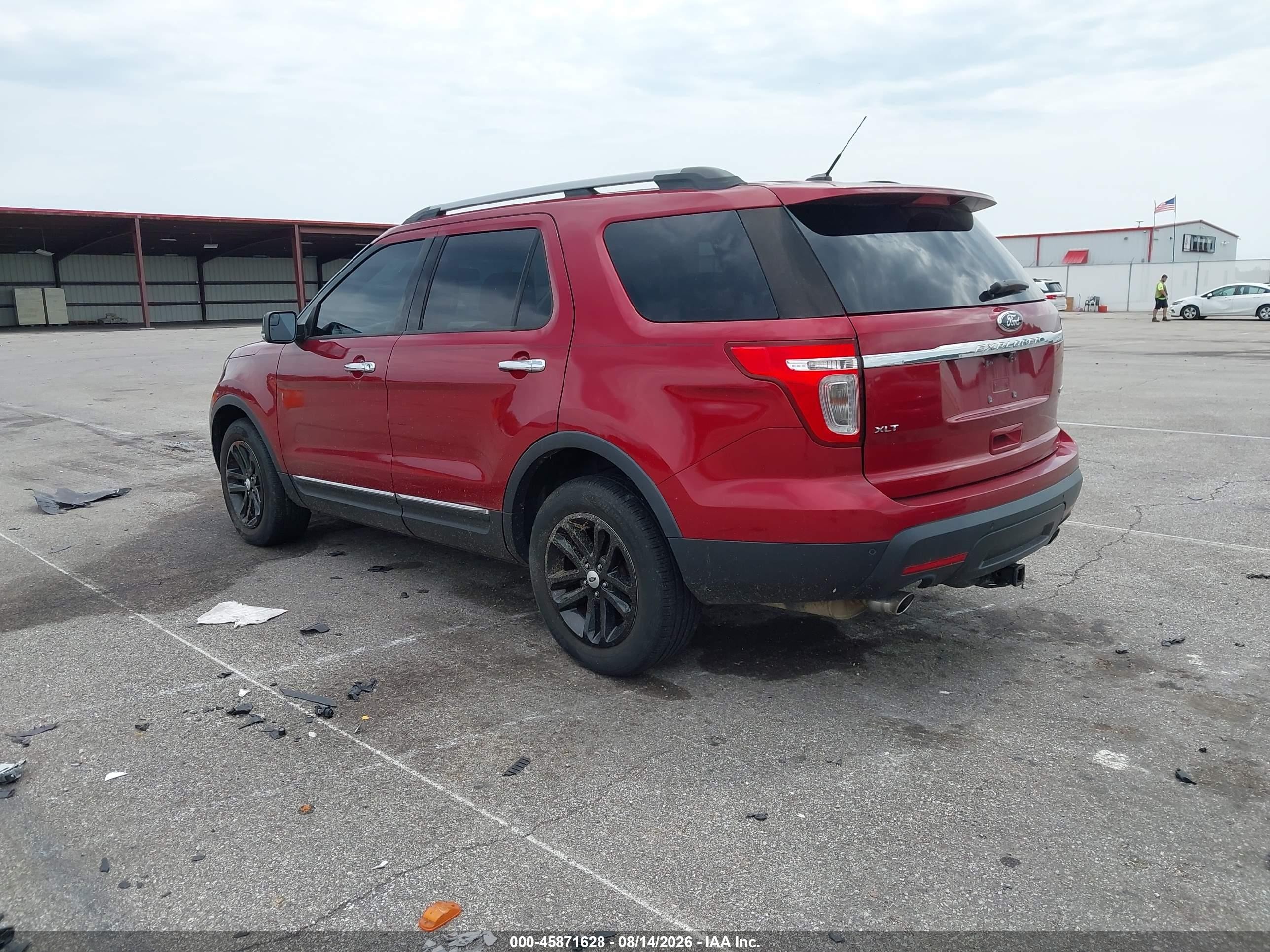2015 Ford Explorer Xlt Red vin: 1FM5K8D85FGB11041