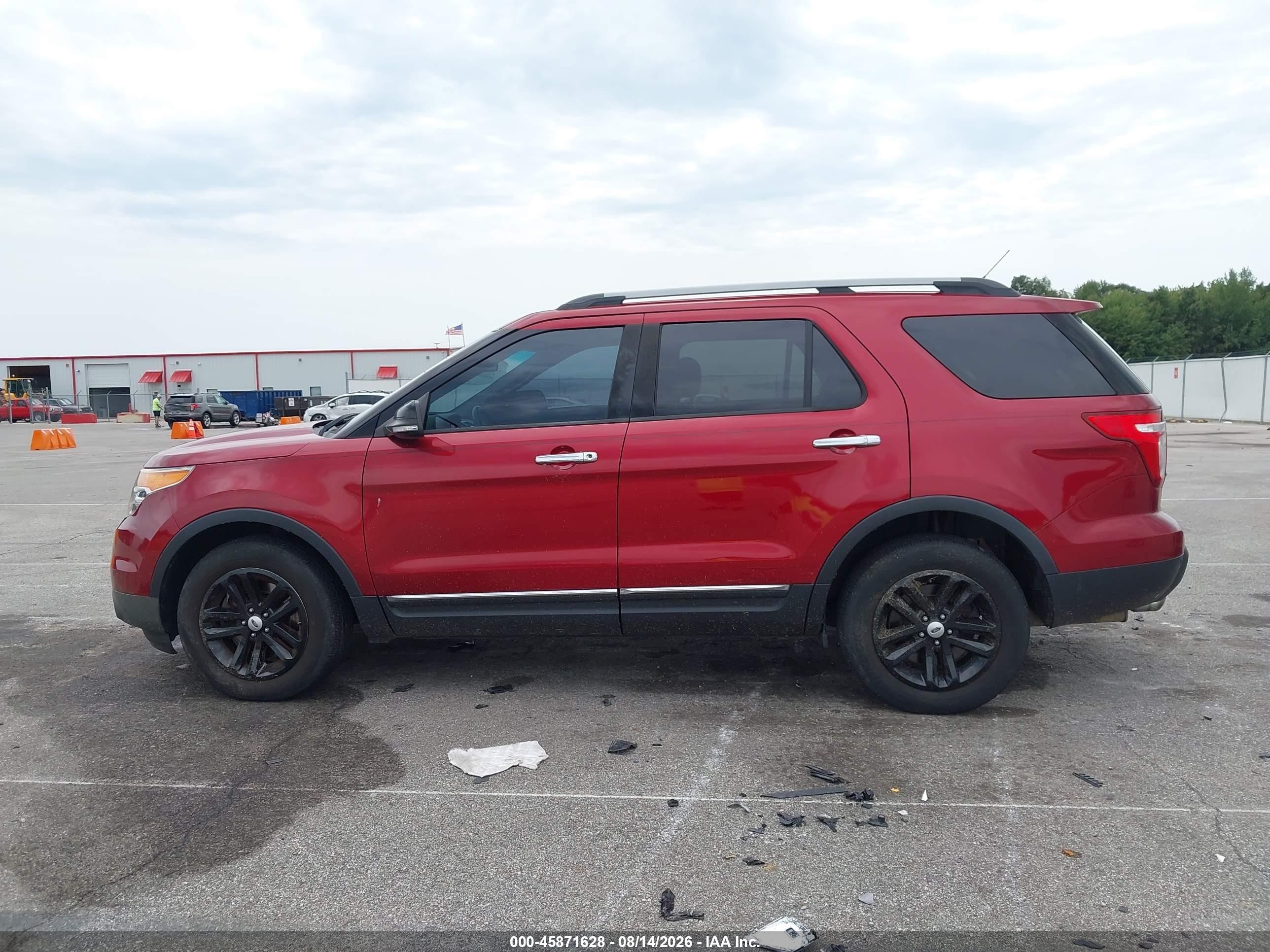 2015 Ford Explorer Xlt Red vin: 1FM5K8D85FGB11041