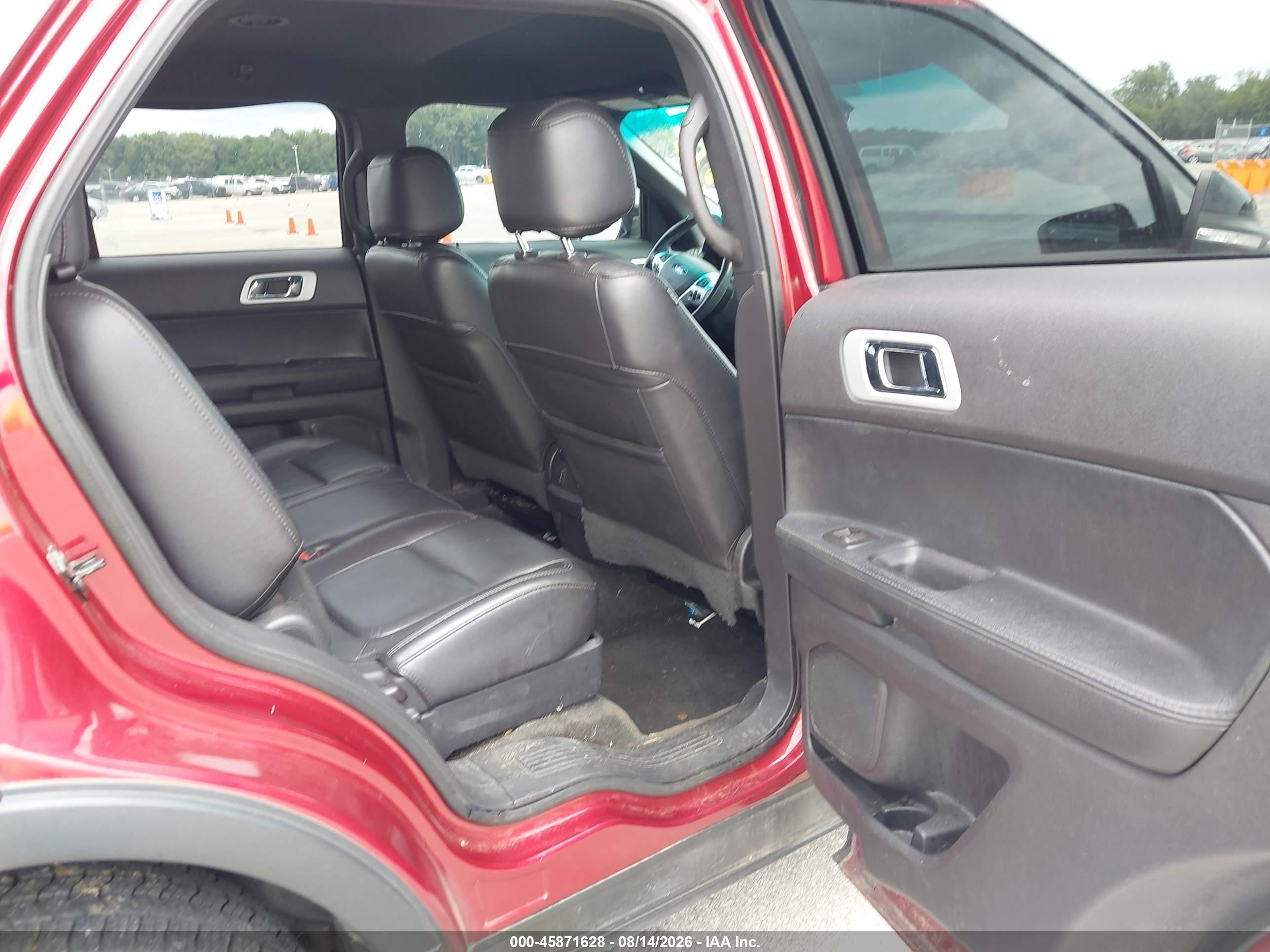 2015 Ford Explorer Xlt Red vin: 1FM5K8D85FGB11041