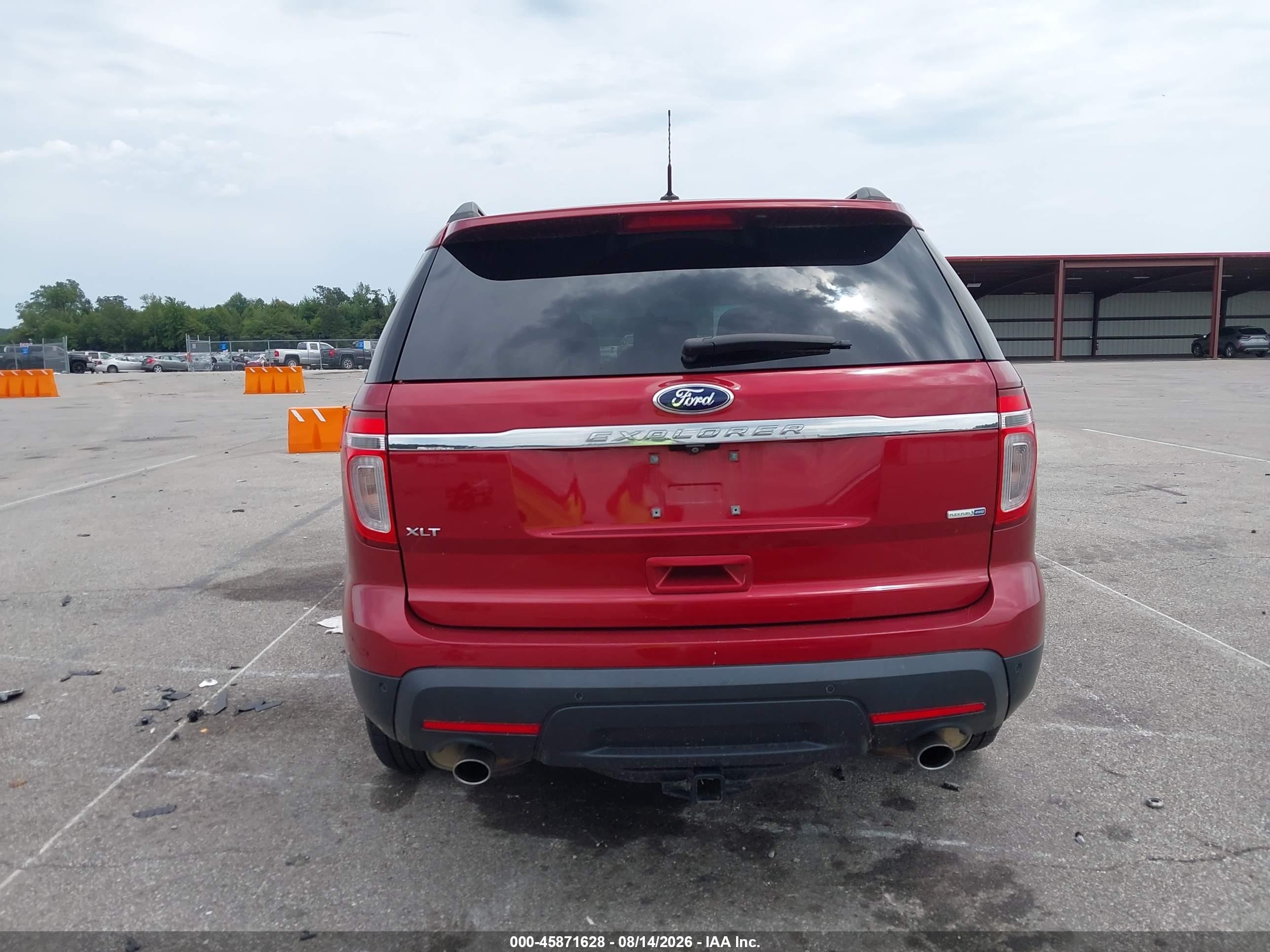 2015 Ford Explorer Xlt Red vin: 1FM5K8D85FGB11041