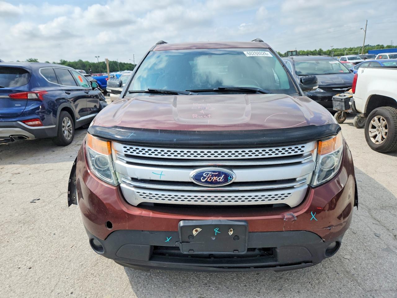 2015 Ford Explorer Xlt Burgundy vin: 1FM5K8D85FGB95393