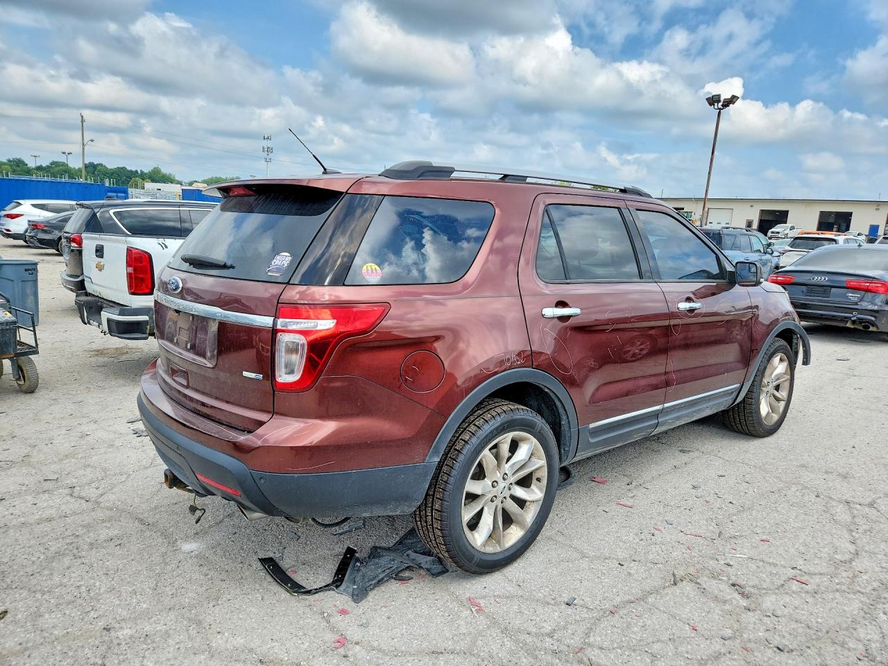 2015 Ford Explorer Xlt Burgundy vin: 1FM5K8D85FGB95393
