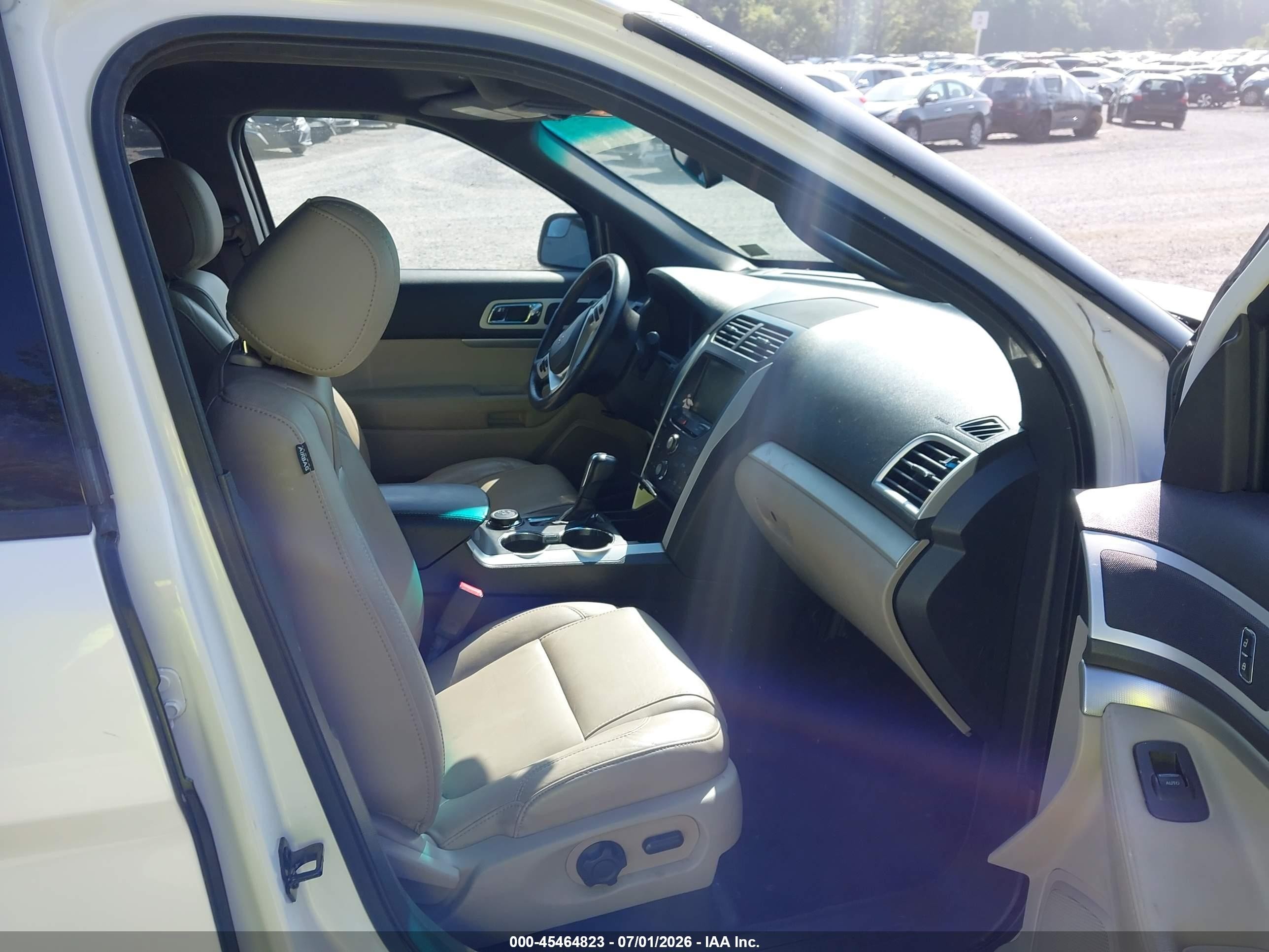 2015 Ford Explorer Xlt White vin: 1FM5K8D85FGC09308