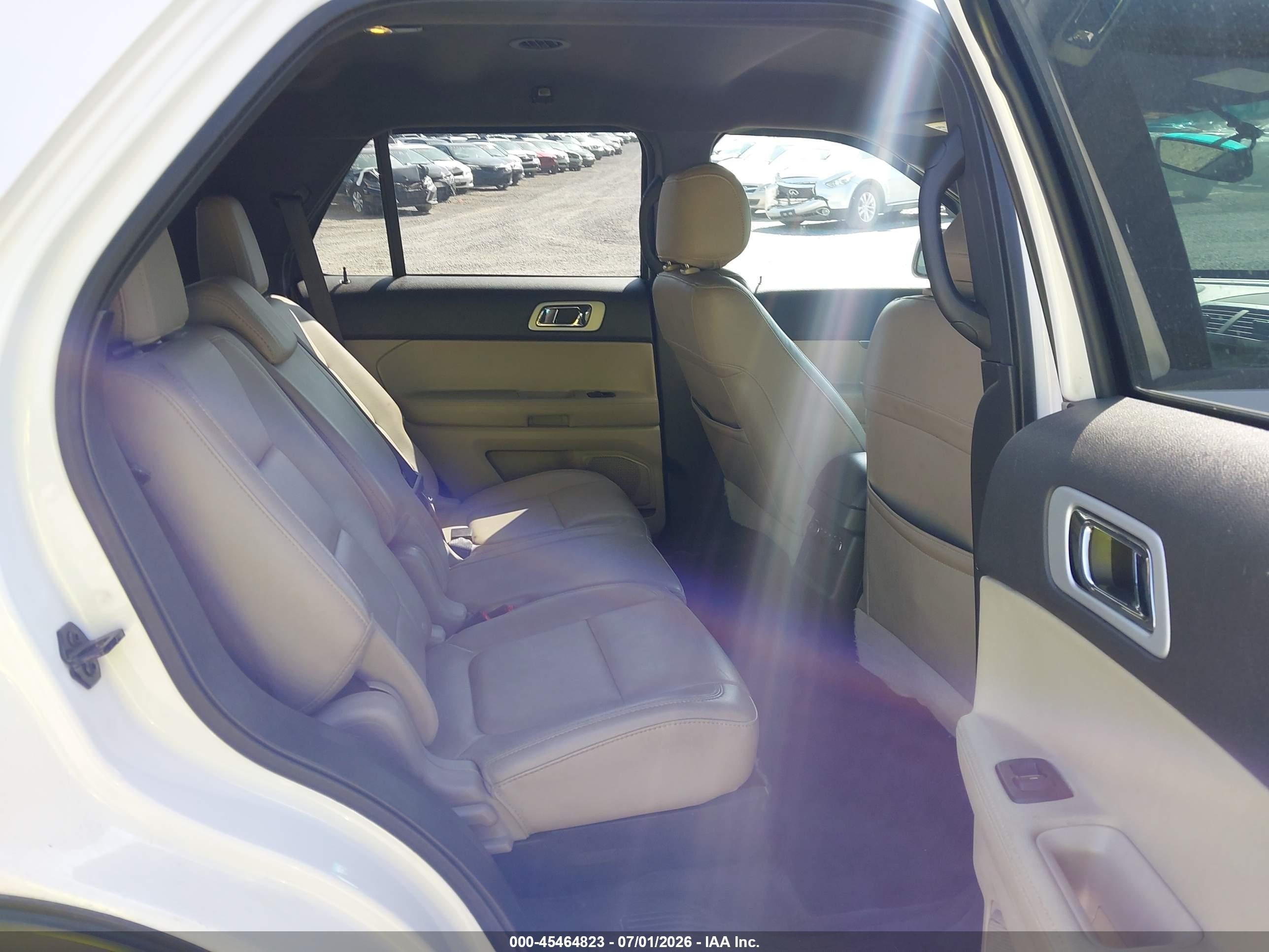 2015 Ford Explorer Xlt White vin: 1FM5K8D85FGC09308