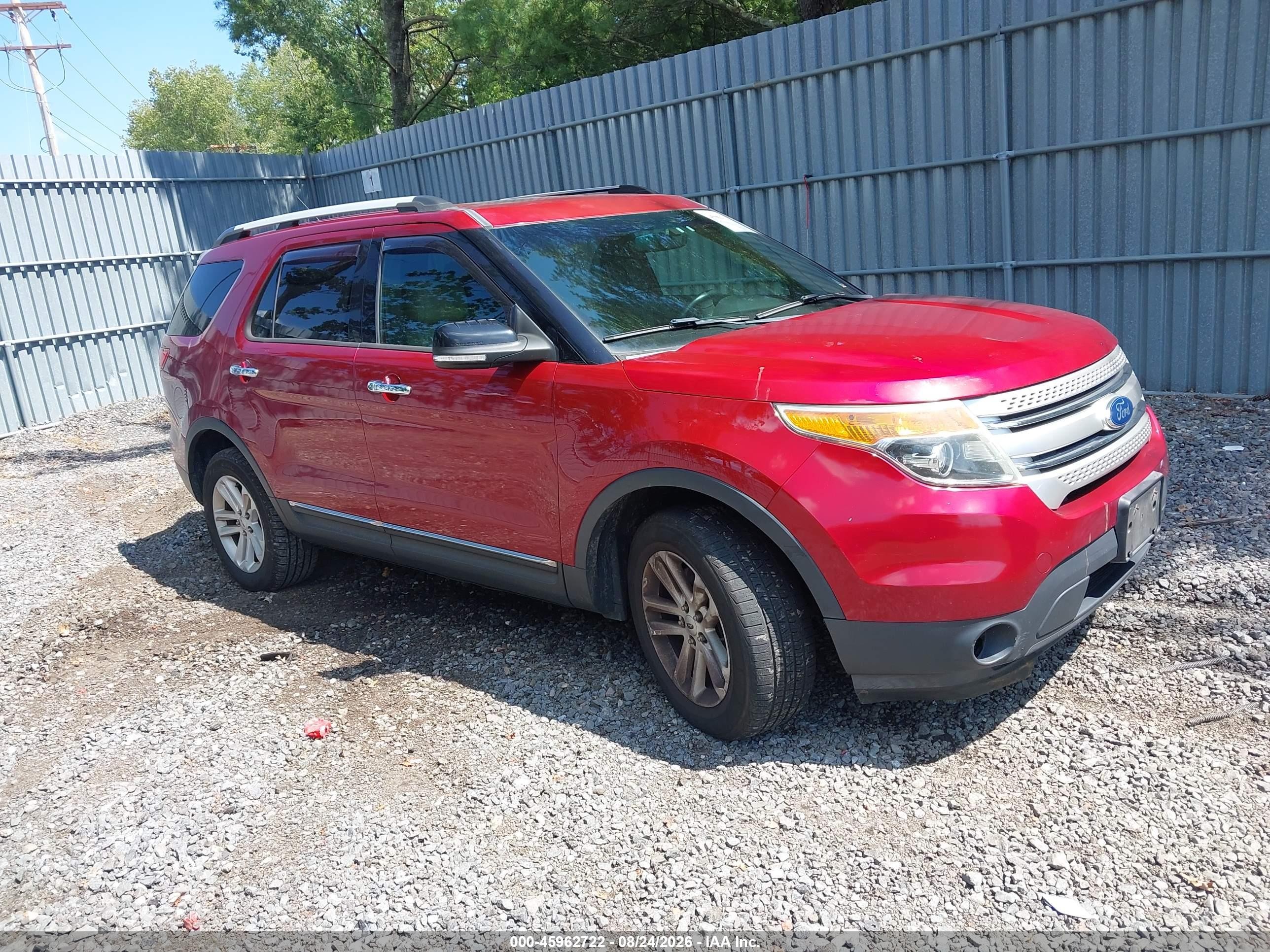 2015 Ford Explorer Xlt Red vin: 1FM5K8D85FGC32555