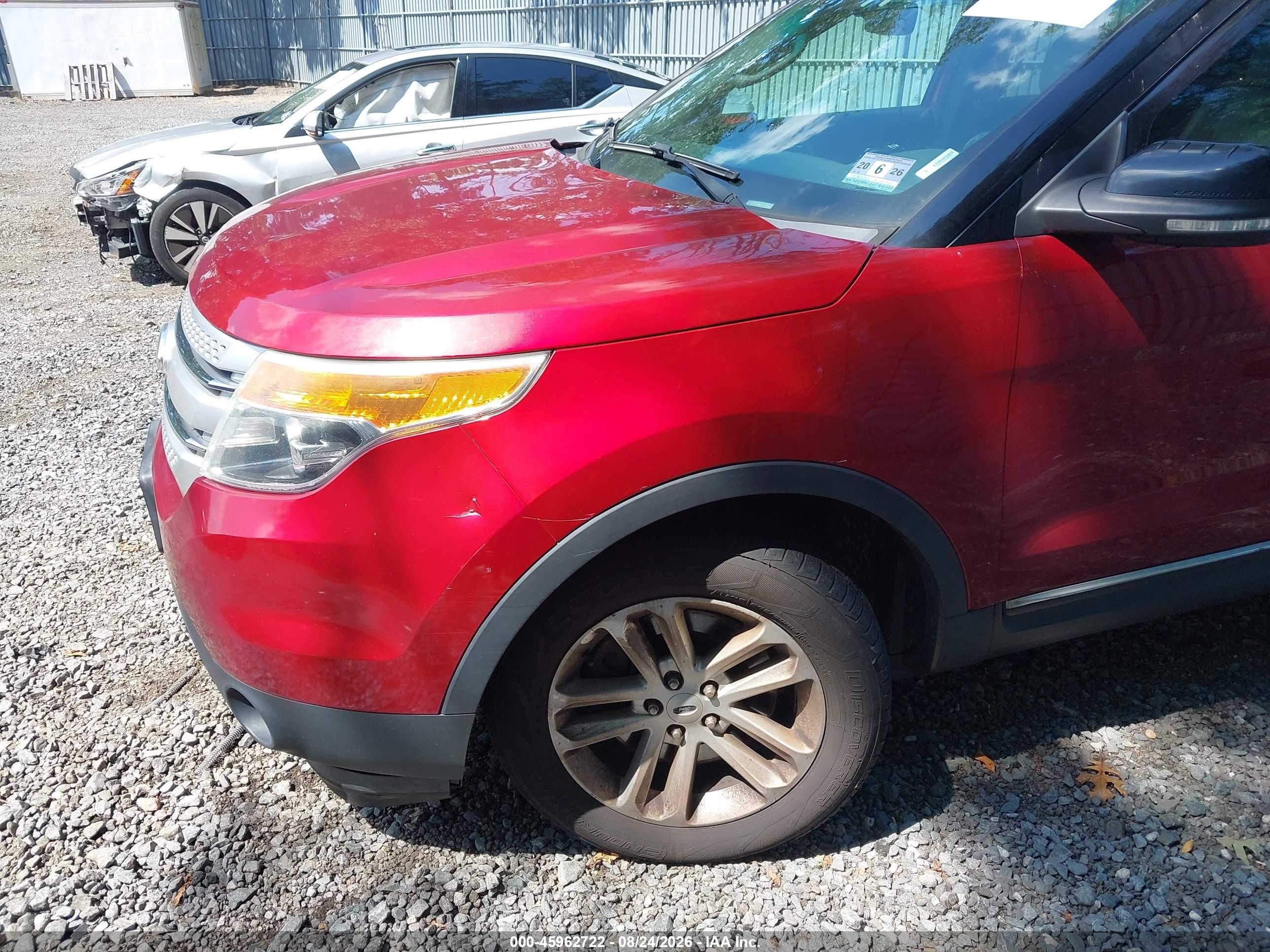 2015 Ford Explorer Xlt Red vin: 1FM5K8D85FGC32555