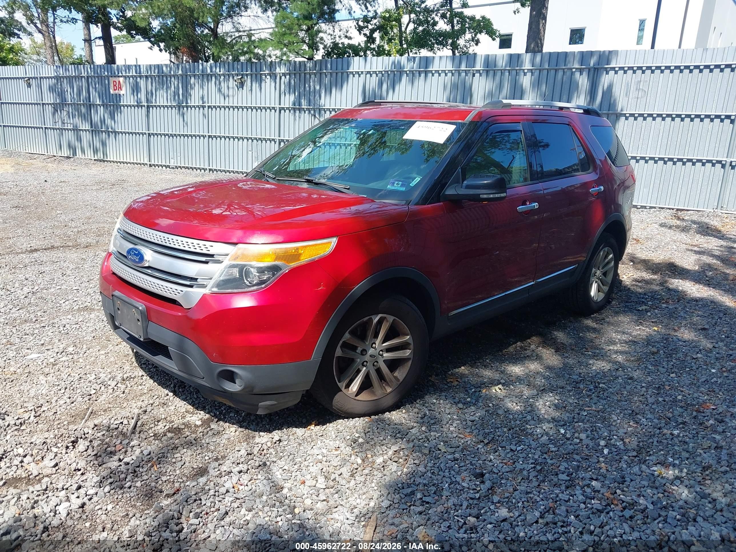 2015 Ford Explorer Xlt Red vin: 1FM5K8D85FGC32555