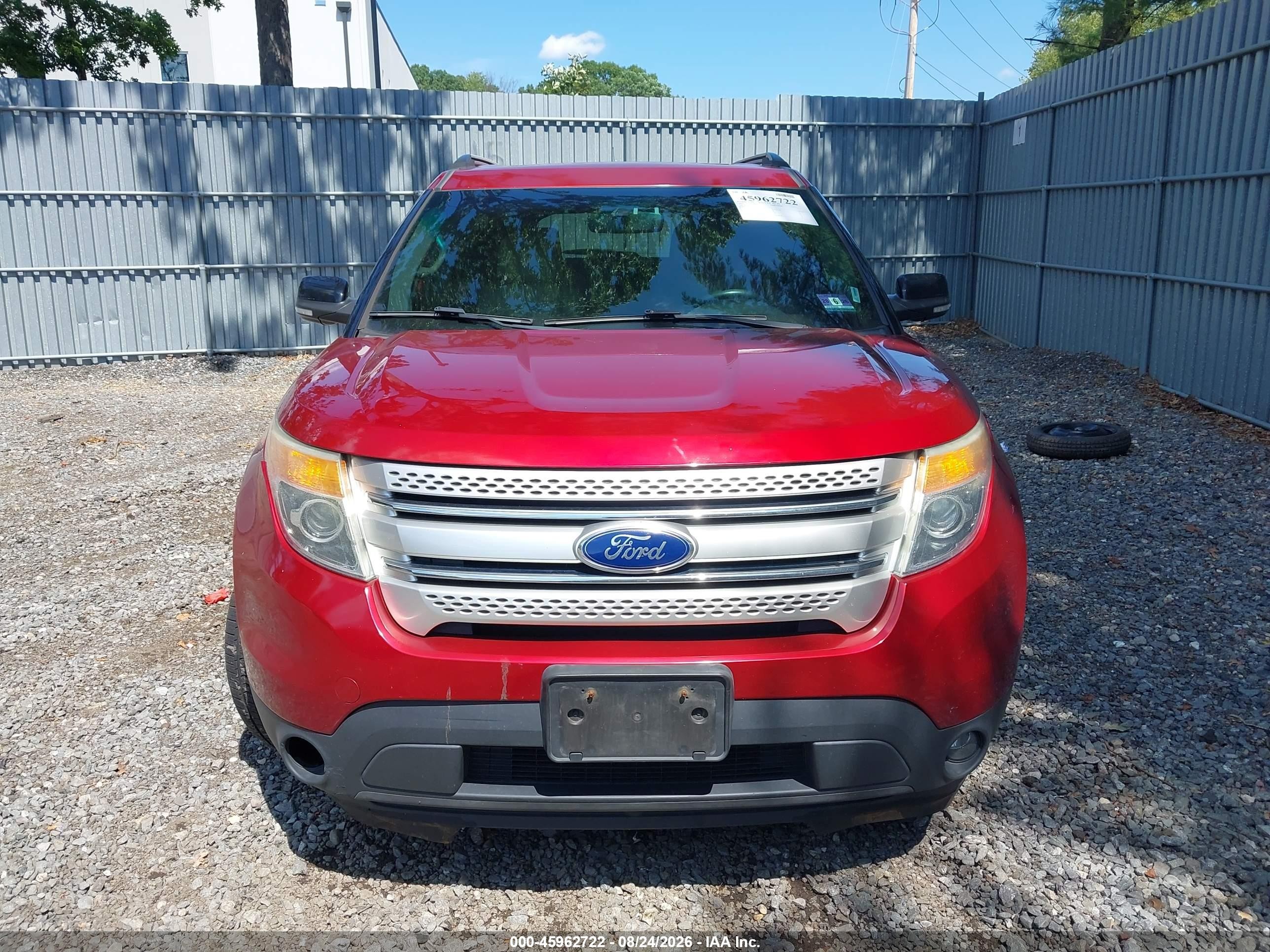 2015 Ford Explorer Xlt Red vin: 1FM5K8D85FGC32555