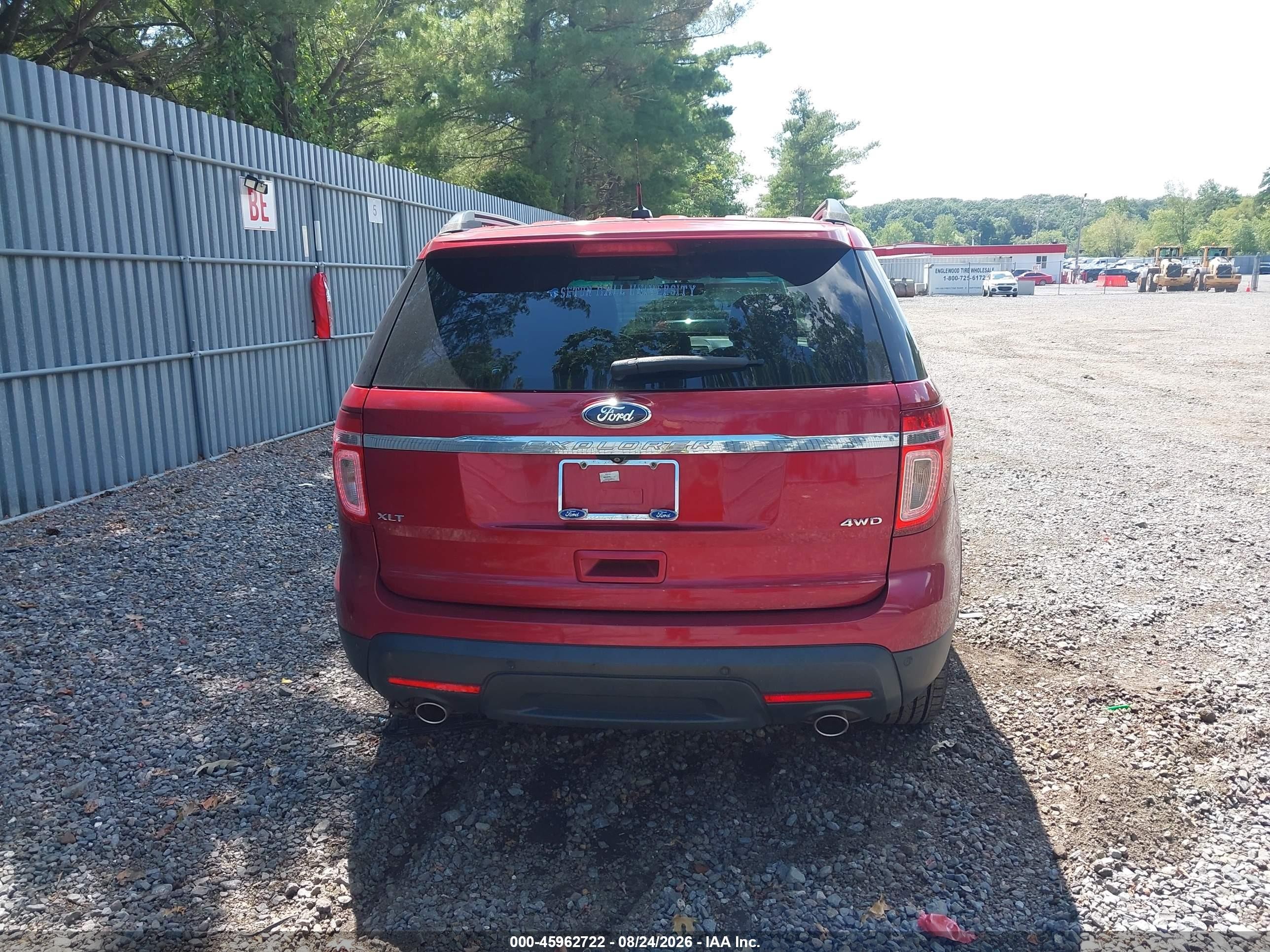 2015 Ford Explorer Xlt Red vin: 1FM5K8D85FGC32555