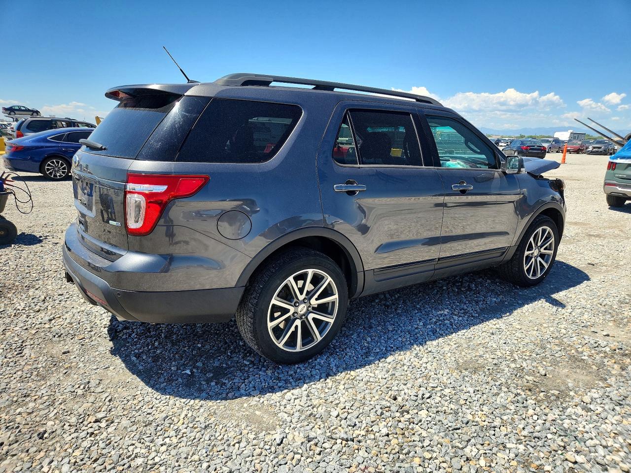 2015 Ford Explorer Xlt Gray vin: 1FM5K8D85FGC38727