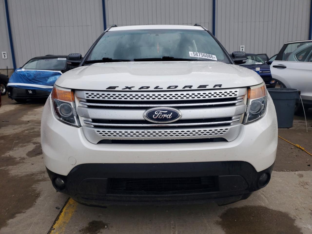 2015 Ford Explorer Xlt White vin: 1FM5K8D85FGC45550