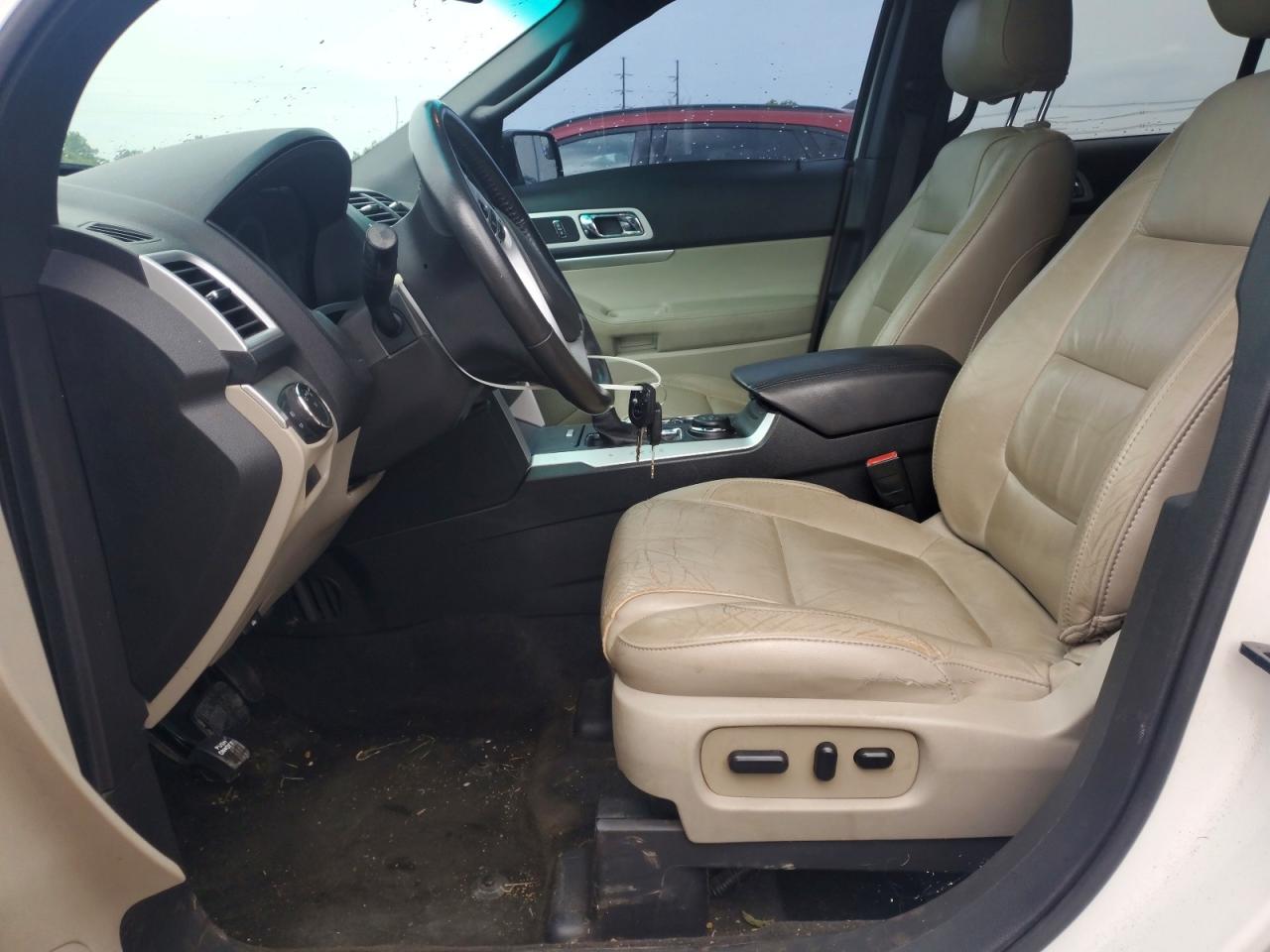 2015 Ford Explorer Xlt White vin: 1FM5K8D85FGC45550